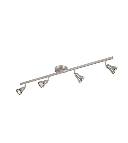 Contemporary 4 Light 120V Rubbed Oil Bronze Track Light Ceiling Light in Bronze Metal Spotlight