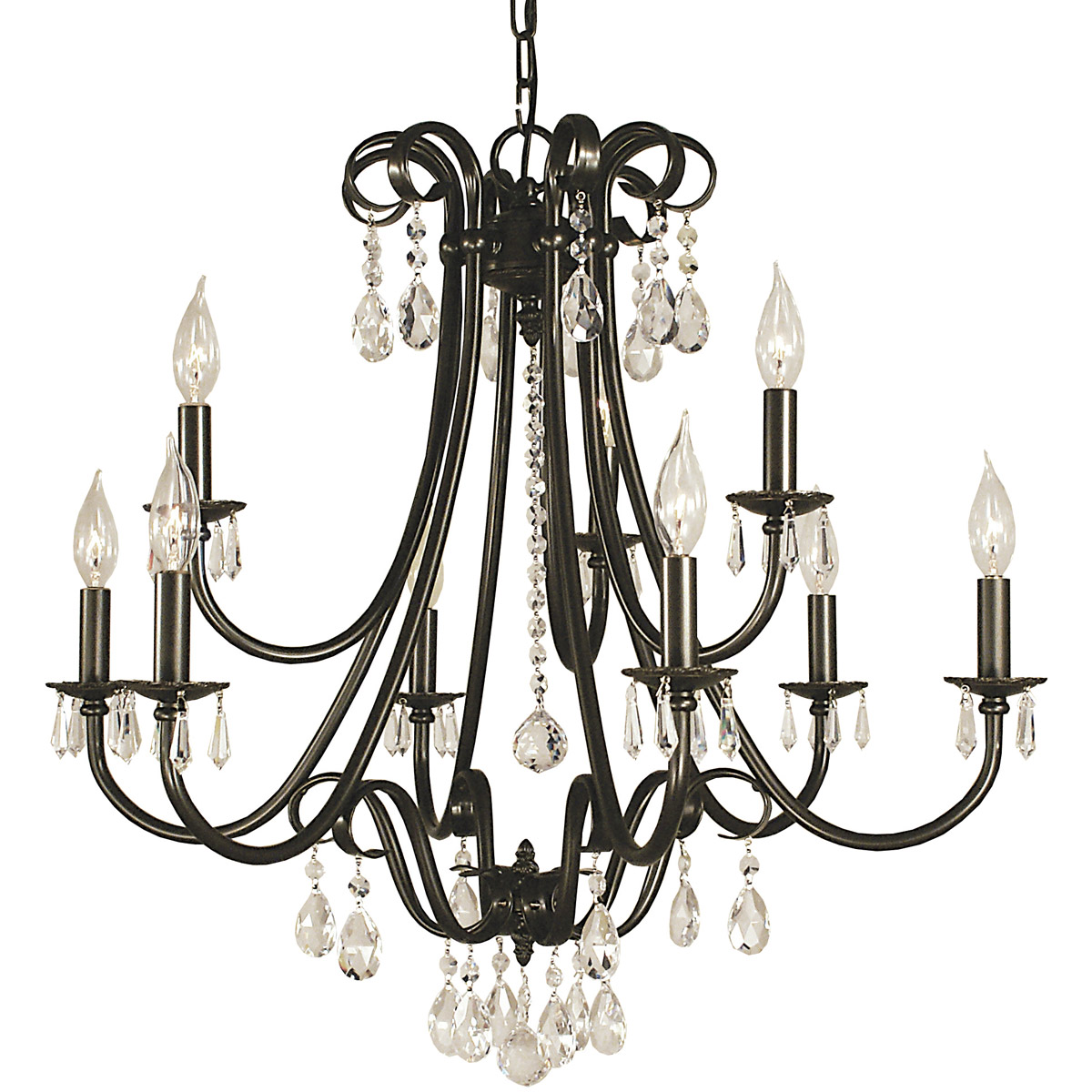 Liebestraum 9 Light 27 inch Brushed Nickel Dining Chandelier Ceiling Light