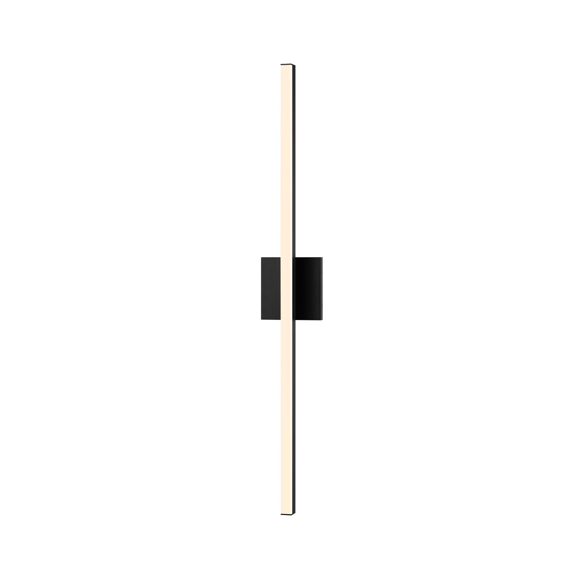 Stix LED 0.75 inch Satin Black Vanity Light Wall Light