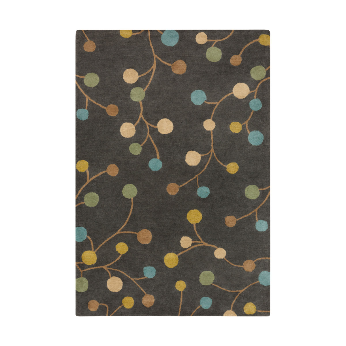 Athena 180 X 144 inch Neutral and Blue Area Rug, Wool