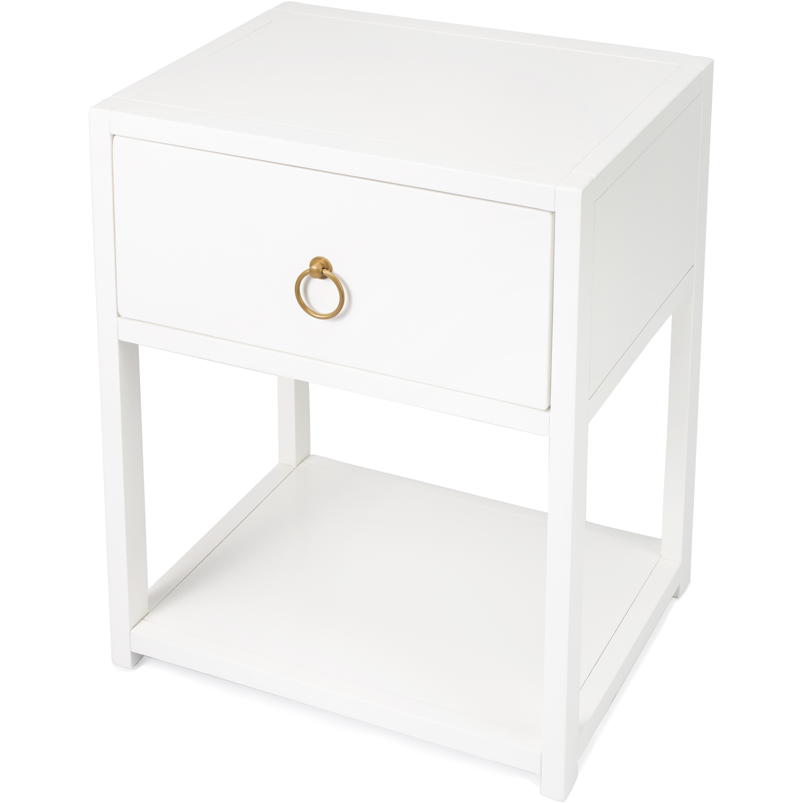 Lark White End or Side Table