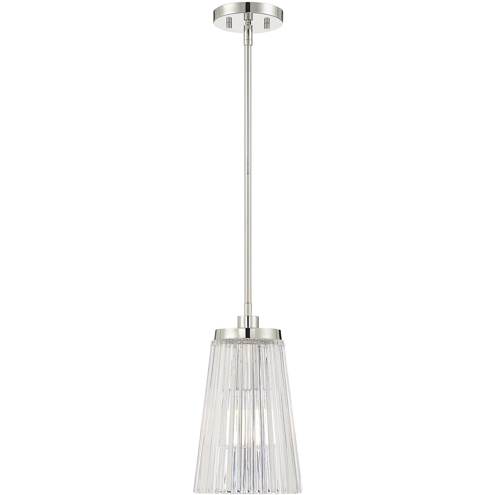 Chantilly 1 Light 8 inch Polished Nickel Pendant Ceiling Light, Essentials