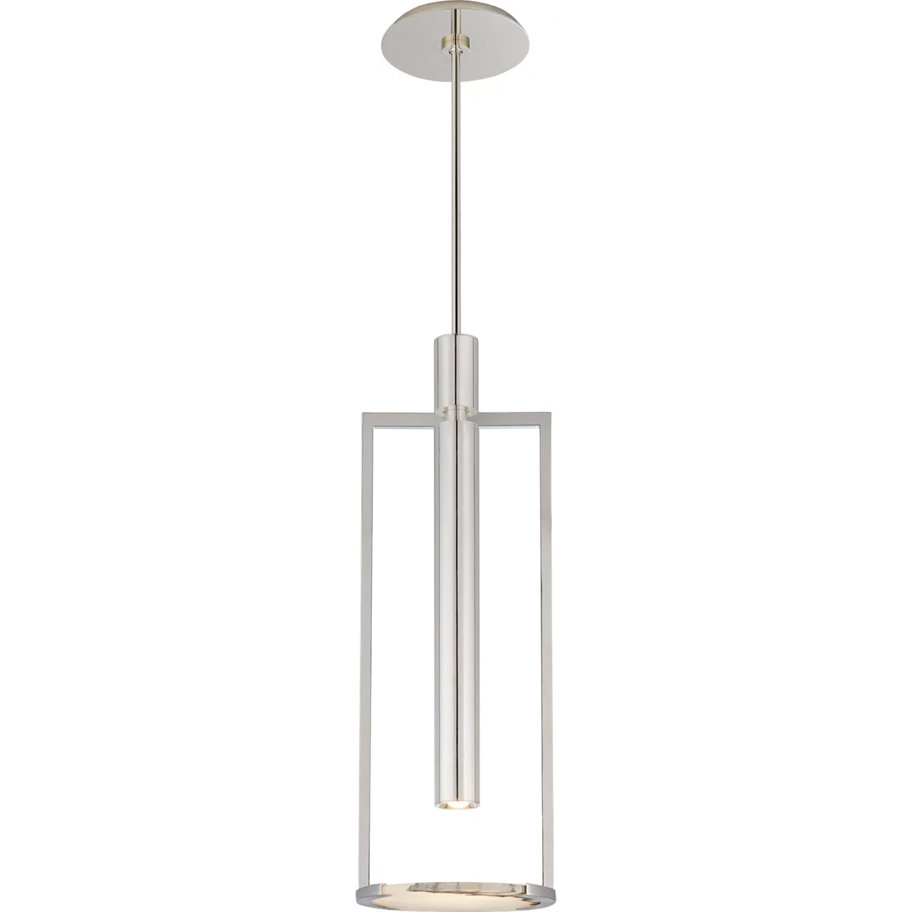 Kelly Wearstler Melange LED 10.25 inch Polished Nickel Floating Disc Pendant Ceiling Light, Medium