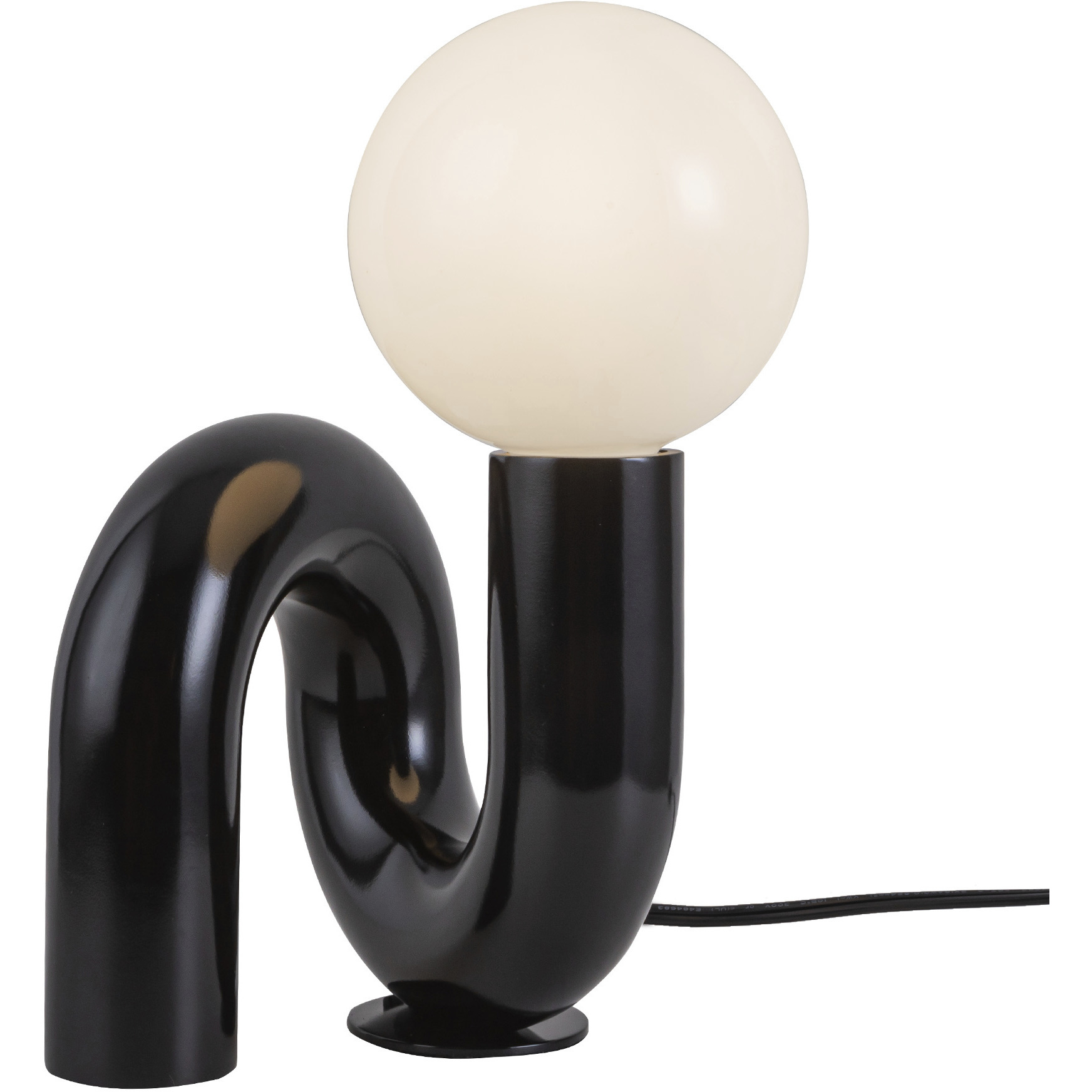 Alora Mood Sadie 6.63 inch 40 watt Gloss Black Table Lamp Portable Light
