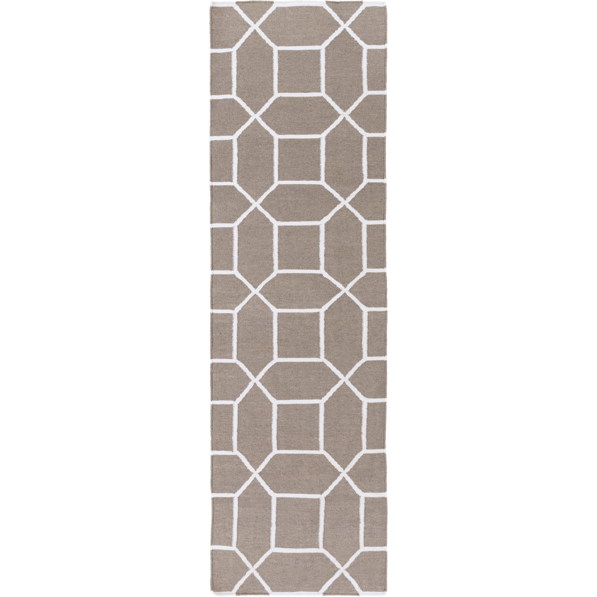Lagoon 96 X 30 inch Gray and Neutral Indoor Area Rug, PET Yarn