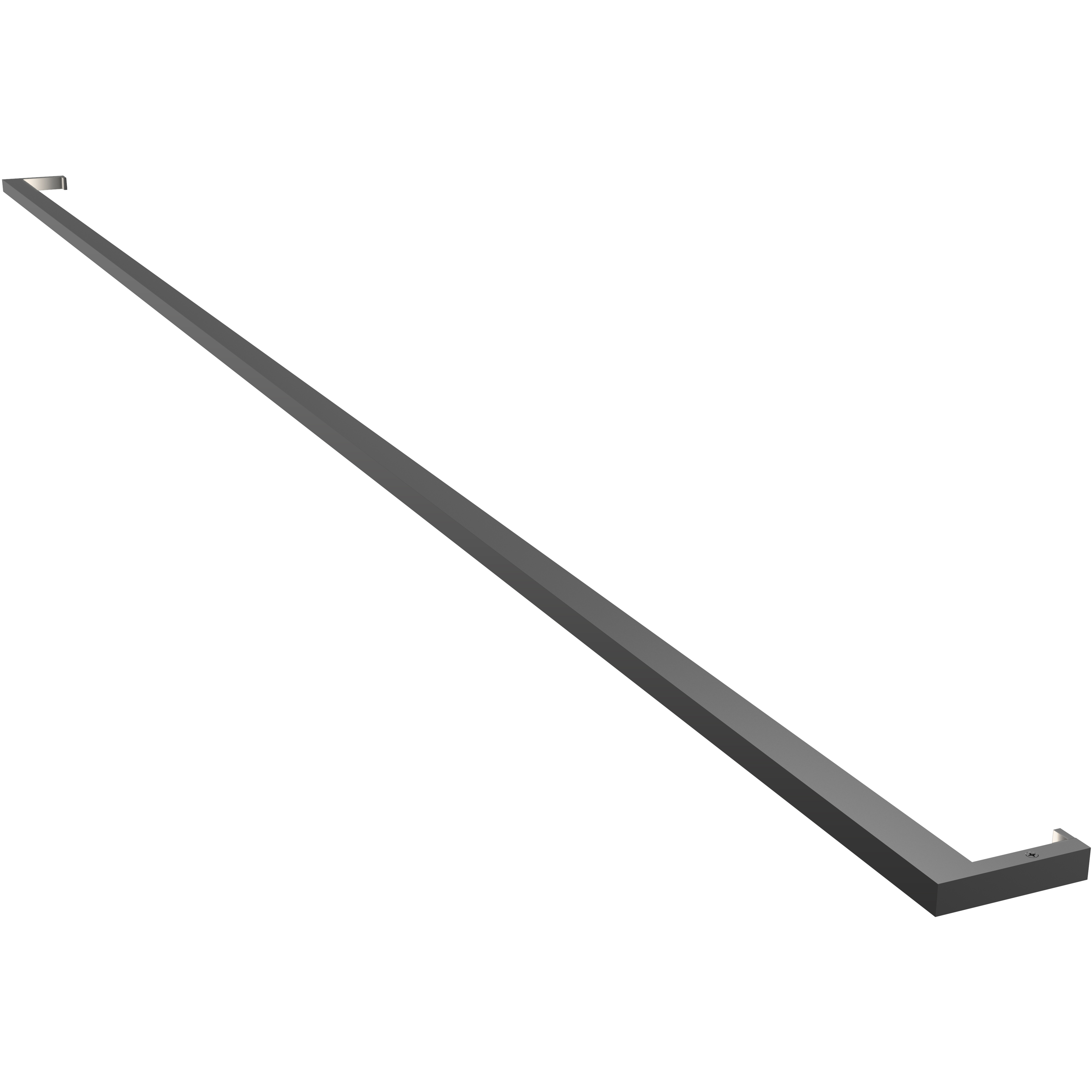 Thin-Line LED 96 inch Satin Black Wall Bar Wall Light in 8ft., 3000K