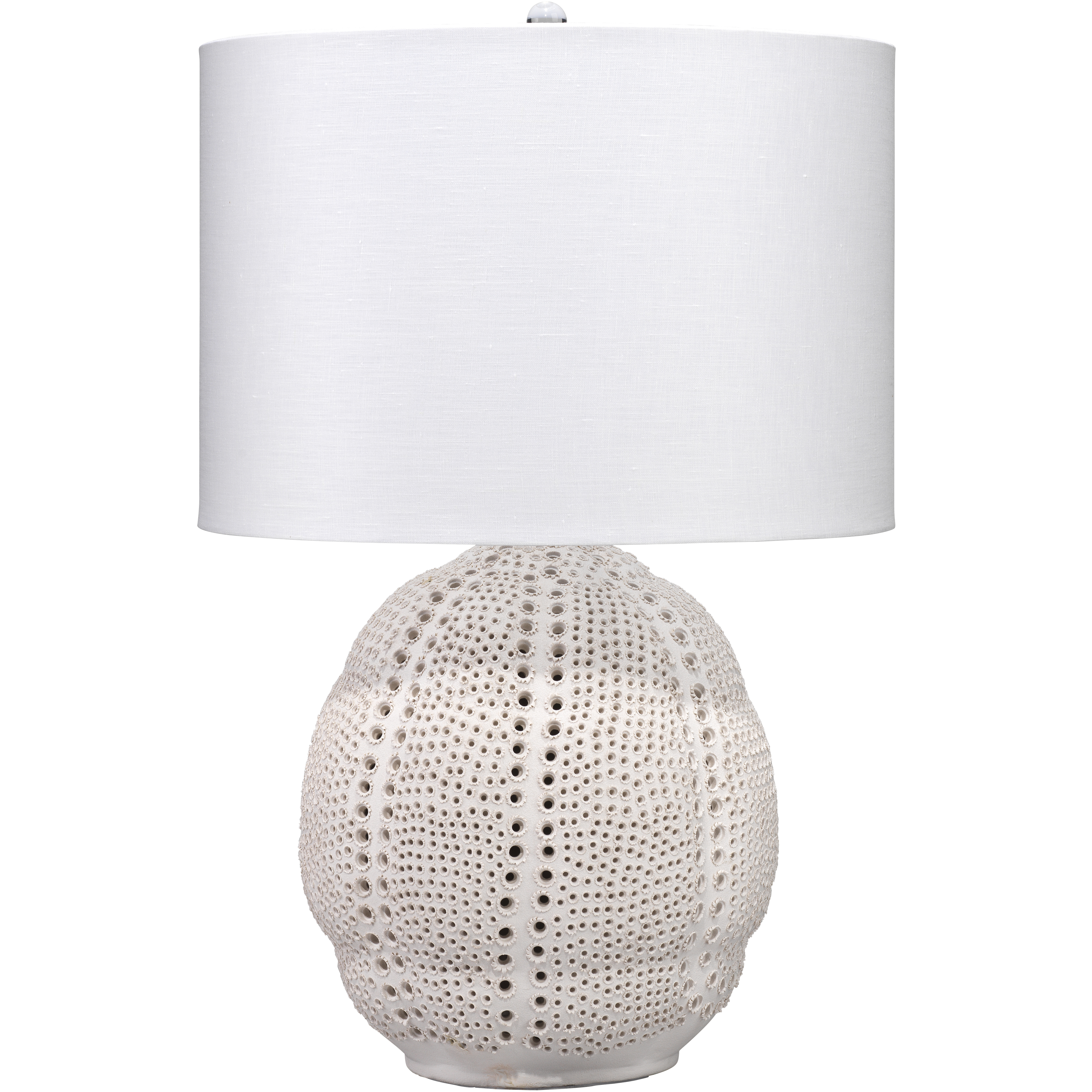Lunar 25.5 inch 150 watt Matte White Porcelain Table Lamp Portable Light