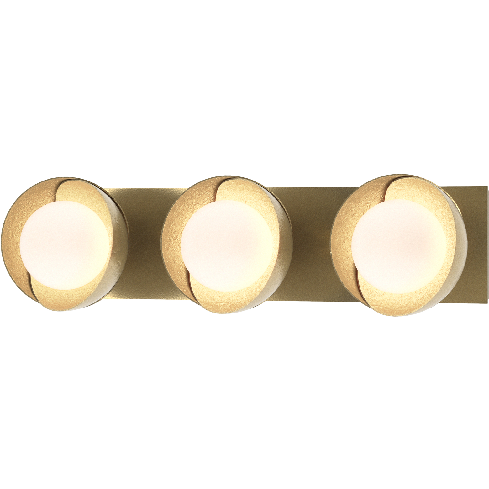 Brooklyn 3 Light 22 inch Modern Brass and Modern Brass Straight Bath Sconce Wall Light, Straight
