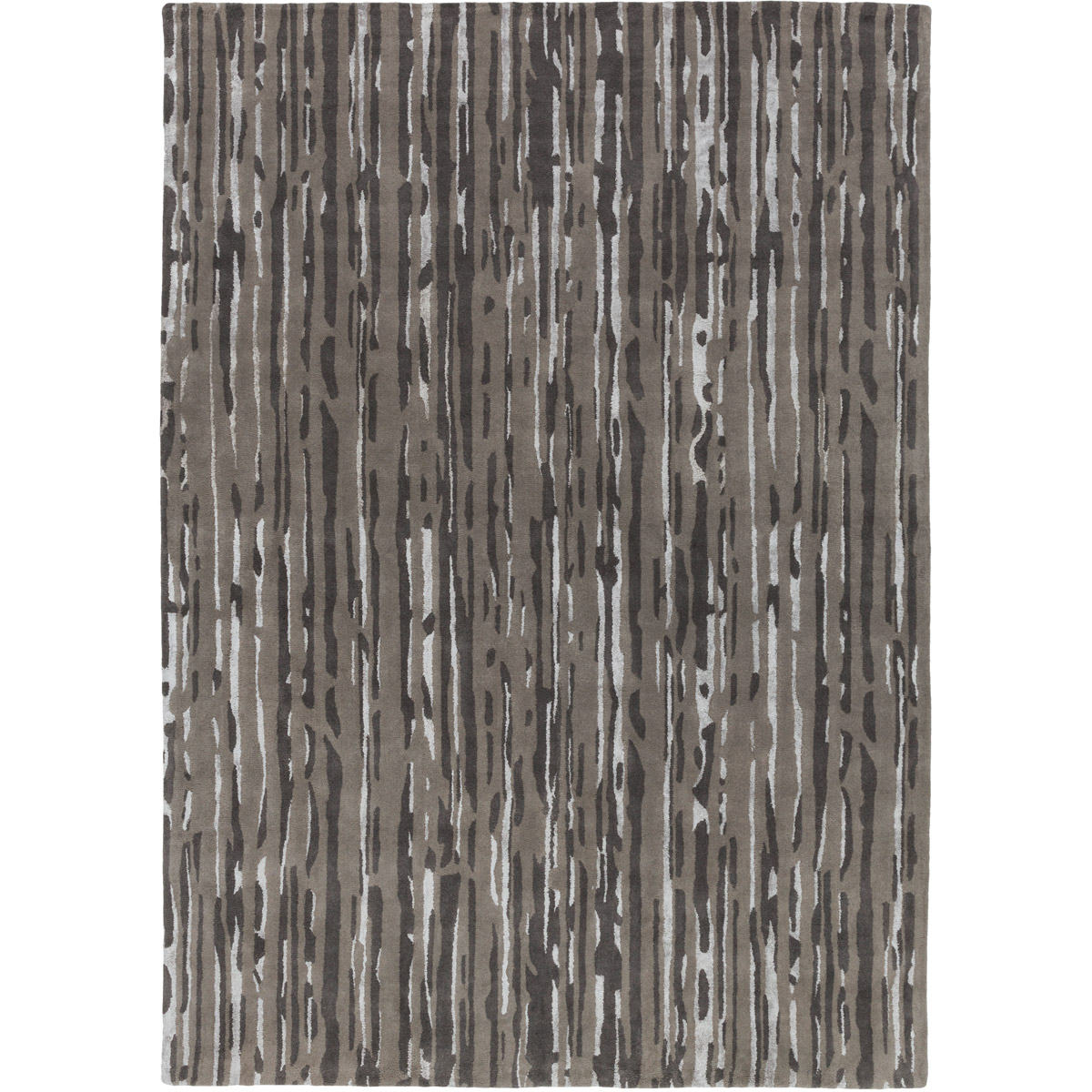 Modern Classics 132 X 96 inch Black and Neutral Area Rug, Wool