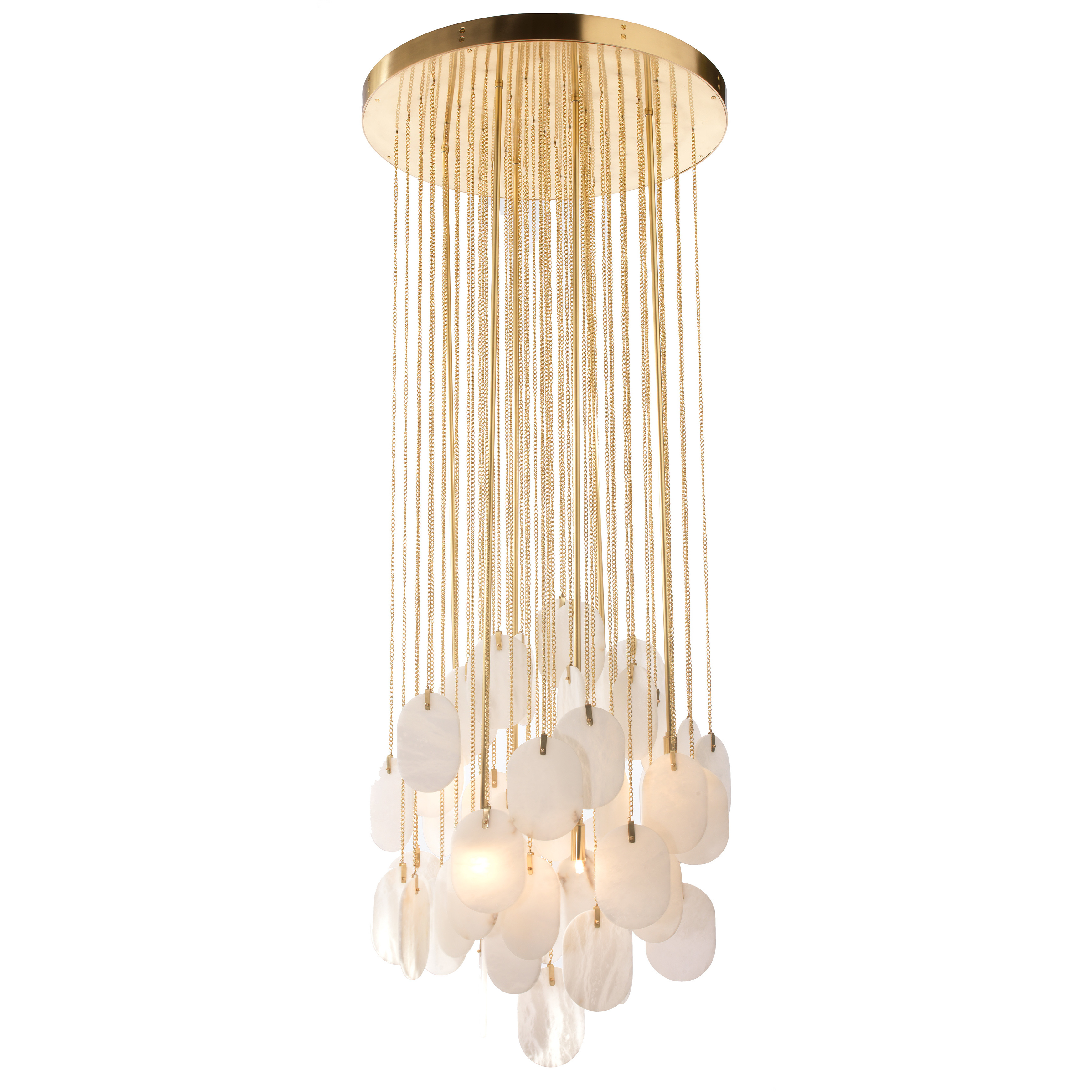 Constaledo 6 Light Brass Pan Pendant Ceiling Light