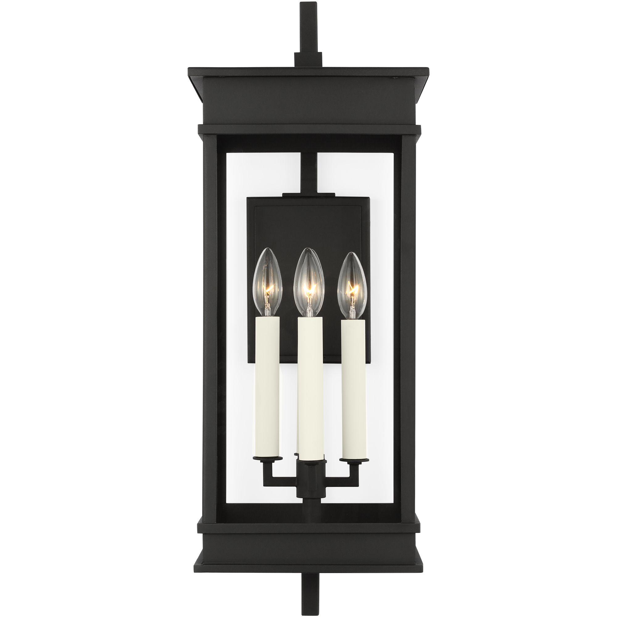 C&M by Chapman & Myers Cupertino 4 Light 25.63 inch Textured Black Outdoor Wall Lantern