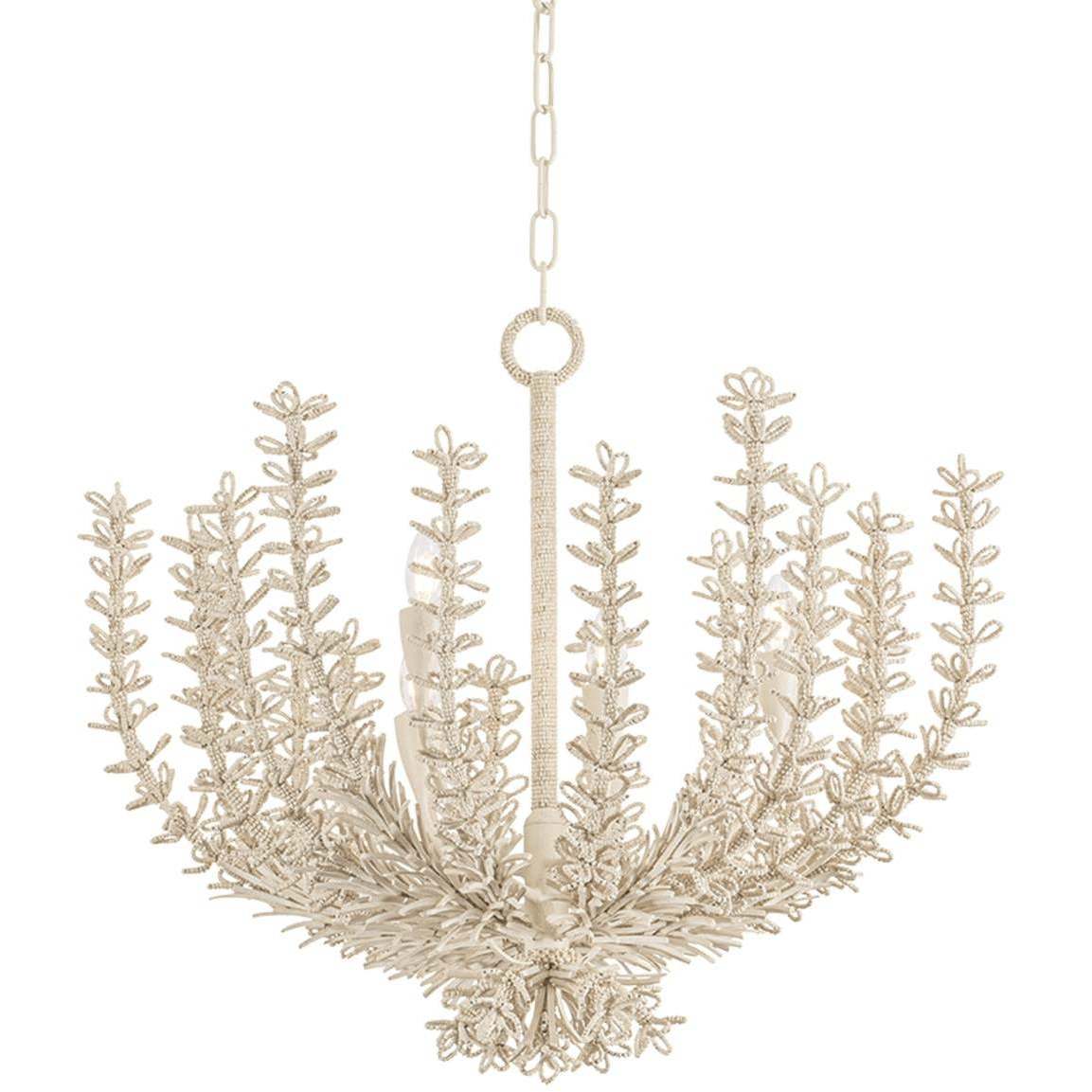 Pedrillo 6 Light 30 inch Cream Plaster Chandelier Ceiling Light
