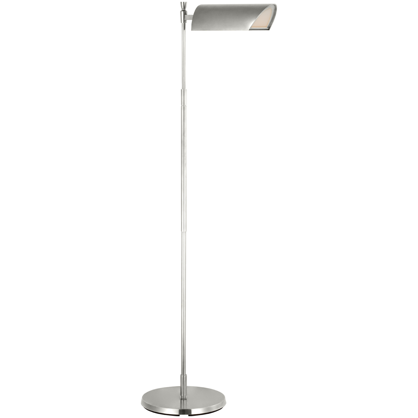 Thomas O'Brien Bravo 43.5 inch 8 watt Polished Nickel Adjustable Pharmacy Floor Lamp Portable Light