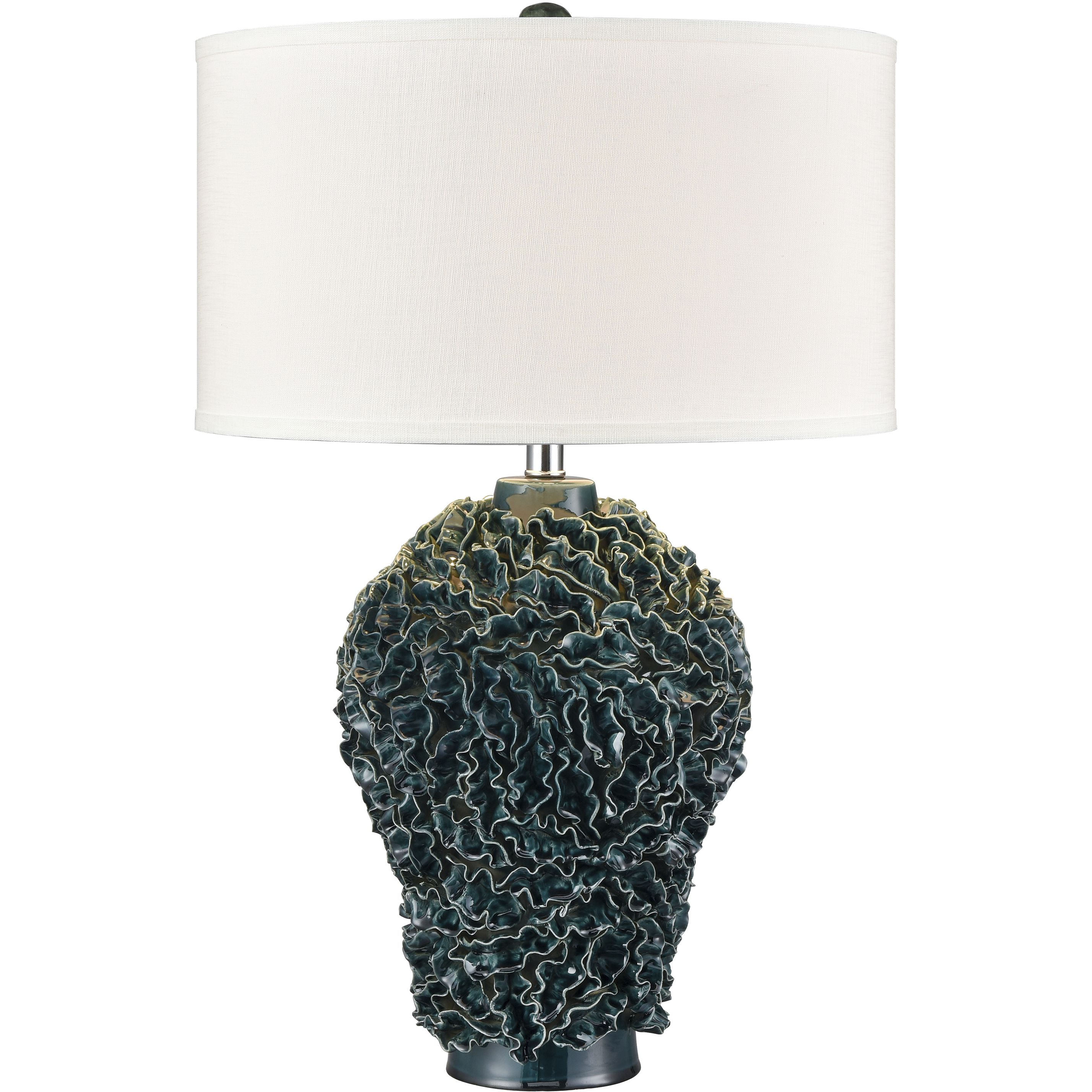 Larkin 27.5 inch 150 watt Dark Green Table Lamp Portable Light