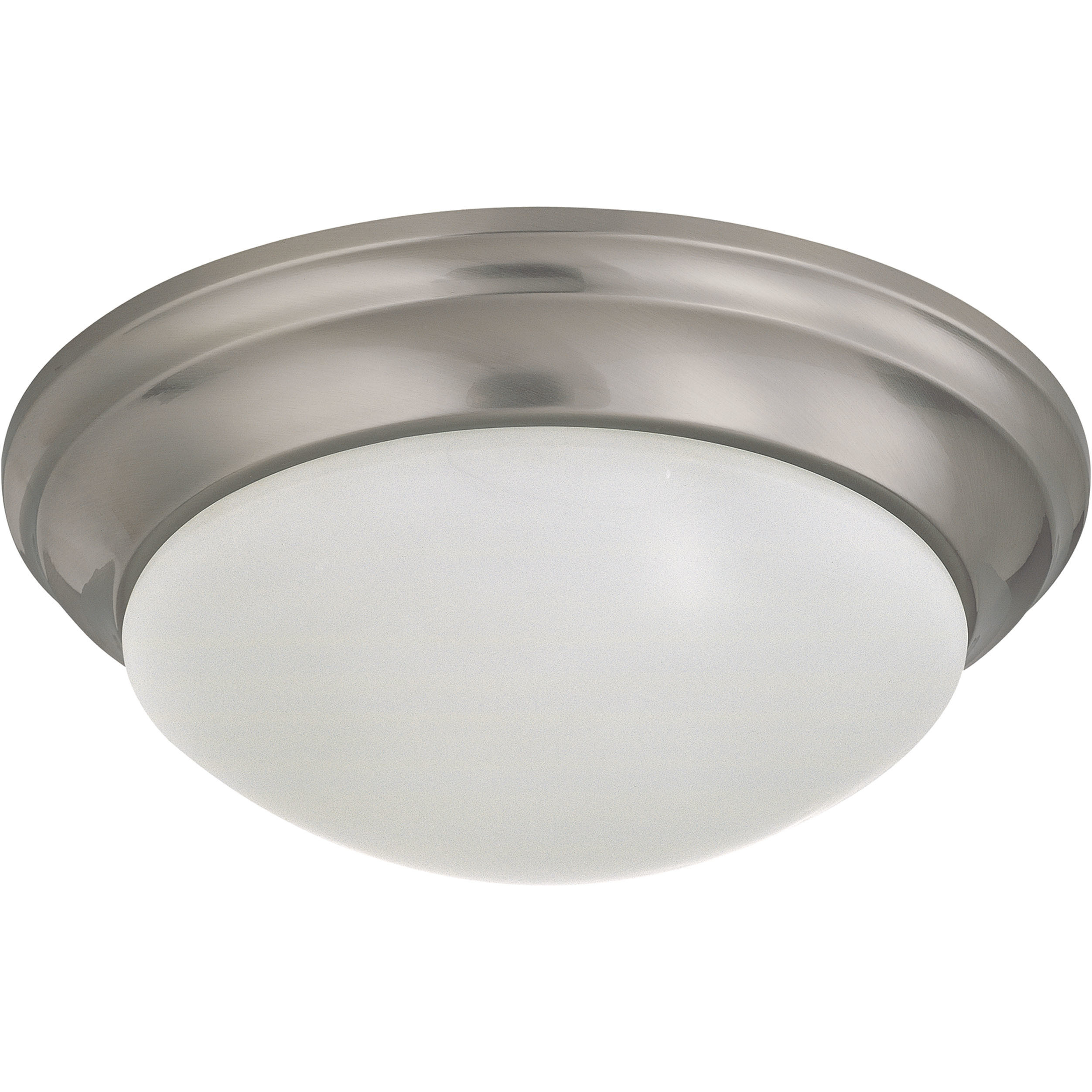 Brentwood 2 Light 14 inch Brushed Nickel Flush Mount Ceiling Light