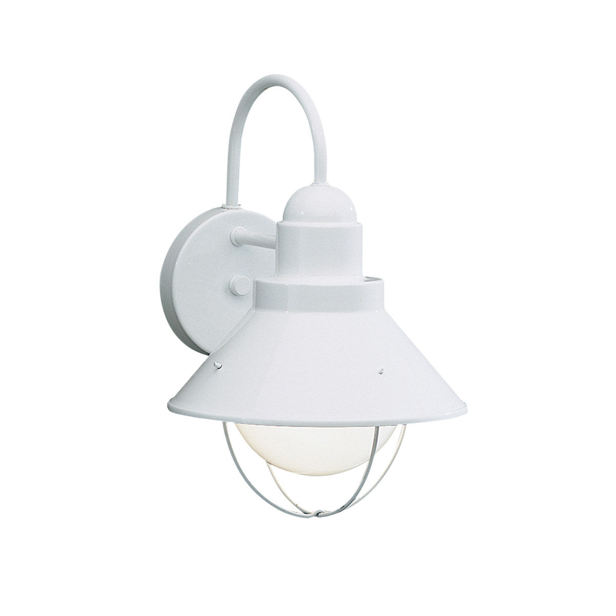 Seaside 1 Light 12 inch White Outdoor Wall, Medium