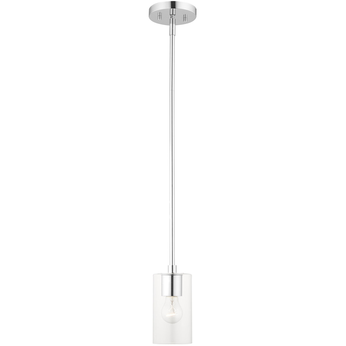 Zurich 1 Light 5 inch Polished Chrome Pendant Ceiling Light