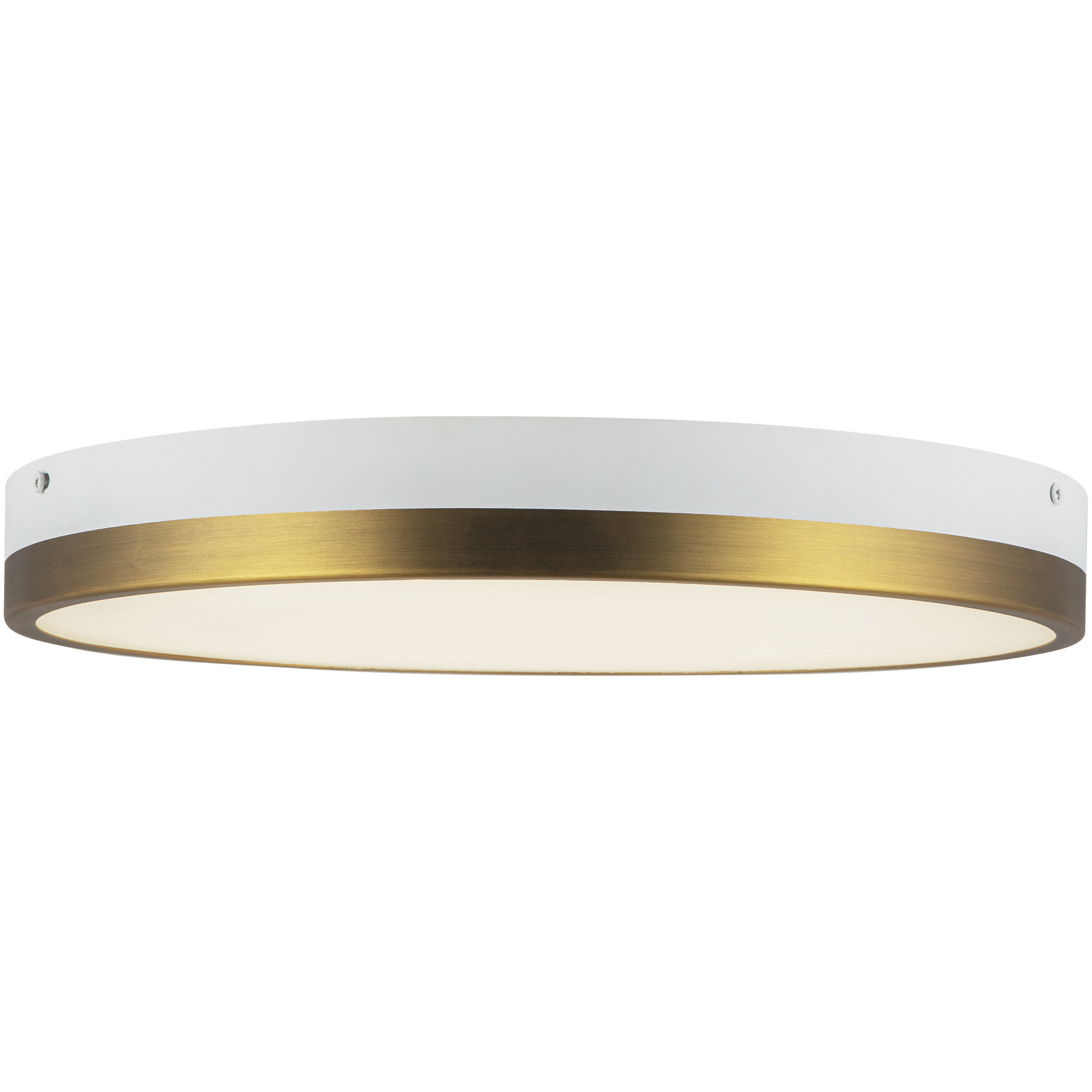 Alora Mood Adelaide LED 15 inch Aged Gold and White Flush Mount Ceiling Light