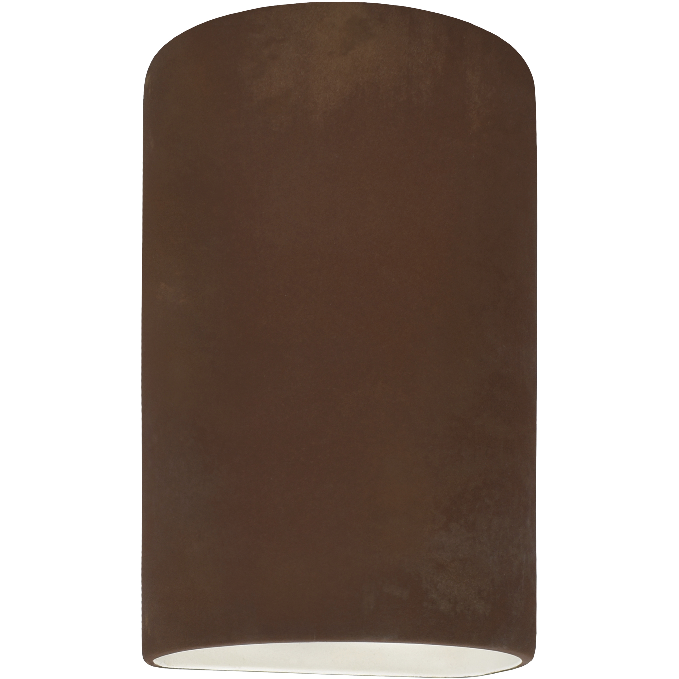 Ambiance Cylinder LED 12.5 inch Real Rust Outdoor Wall Sconce, Large