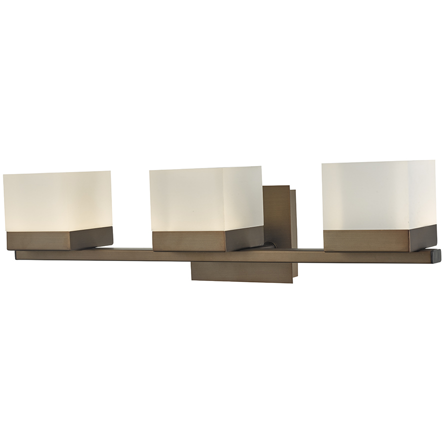 Cubic LED 22 inch Bronze Vanity Bar Light Wall Light