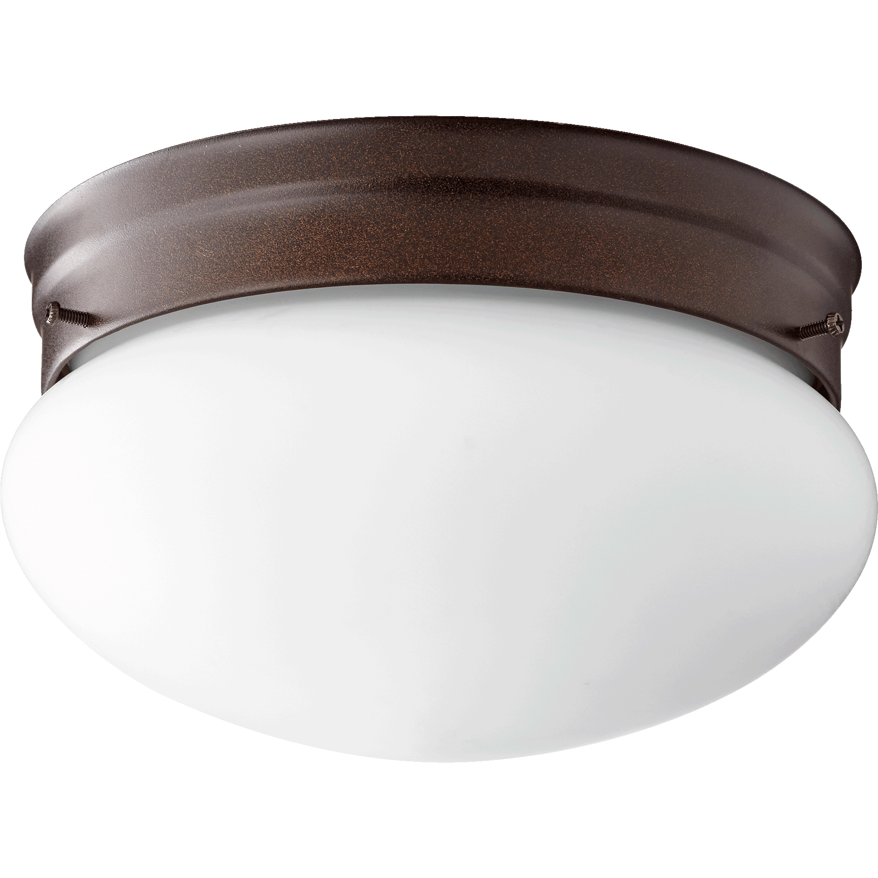 Fort Worth 2 Light 9.75 inch Oiled Bronze Flush Mount Ceiling Light