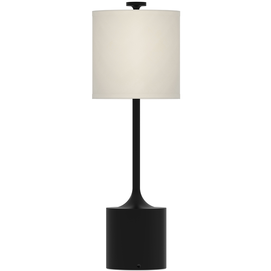 Alora Mood Issa 26.38 inch 60 watt Matte Black and Ivory Linen Table Lamp Portable Light