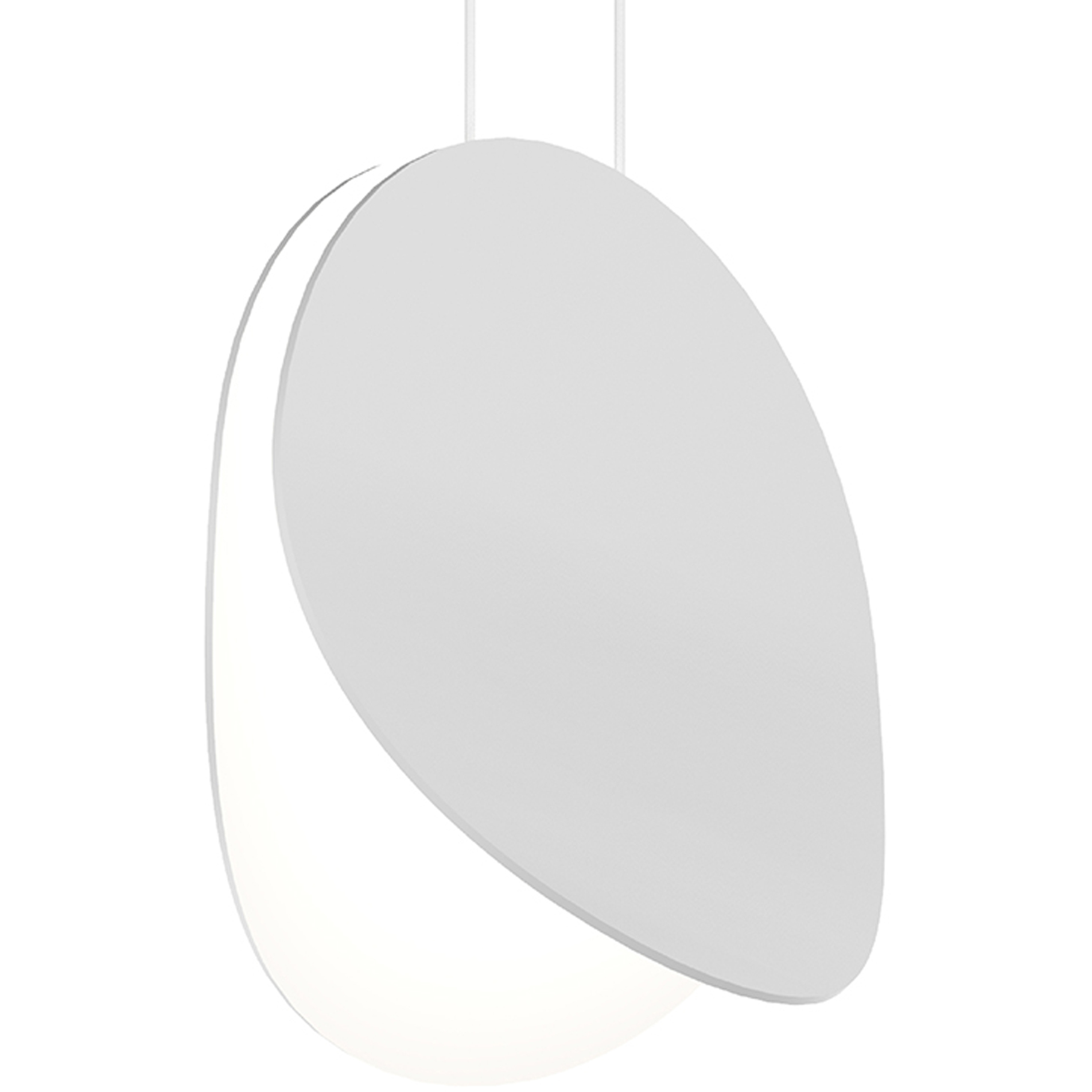 Malibu Discs LED 10 inch Satin White Pendant Ceiling Light