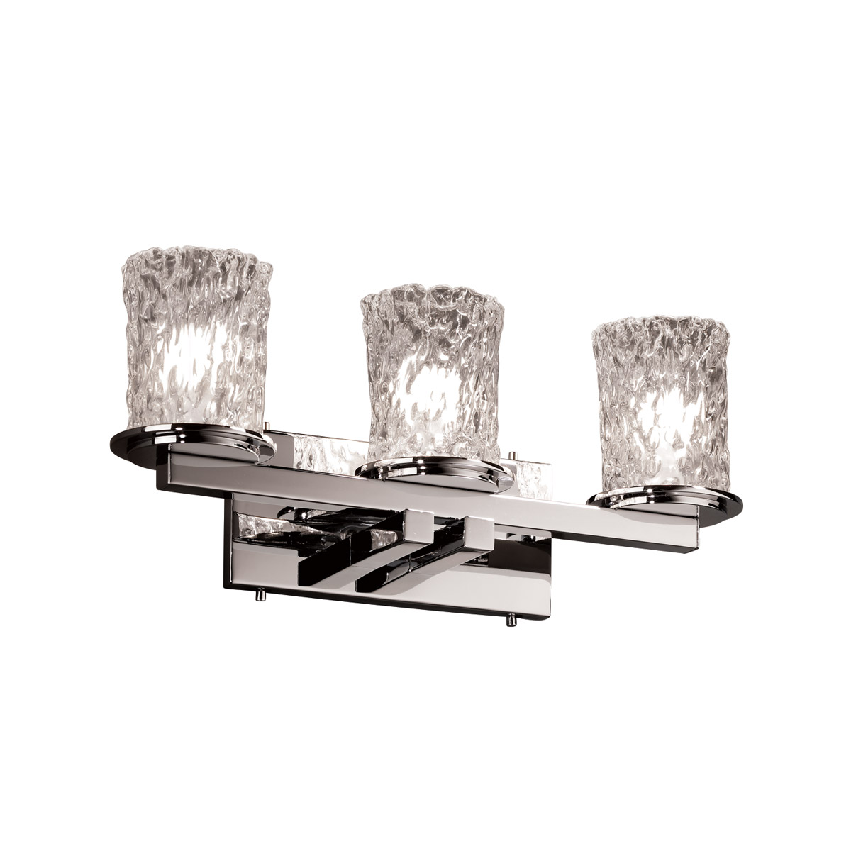 Veneto Luce LED 21 inch Polished Chrome Bath Bar Wall Light in 2100 Lm LED, Gold with Clear Rim (Veneto Luce), Dakota