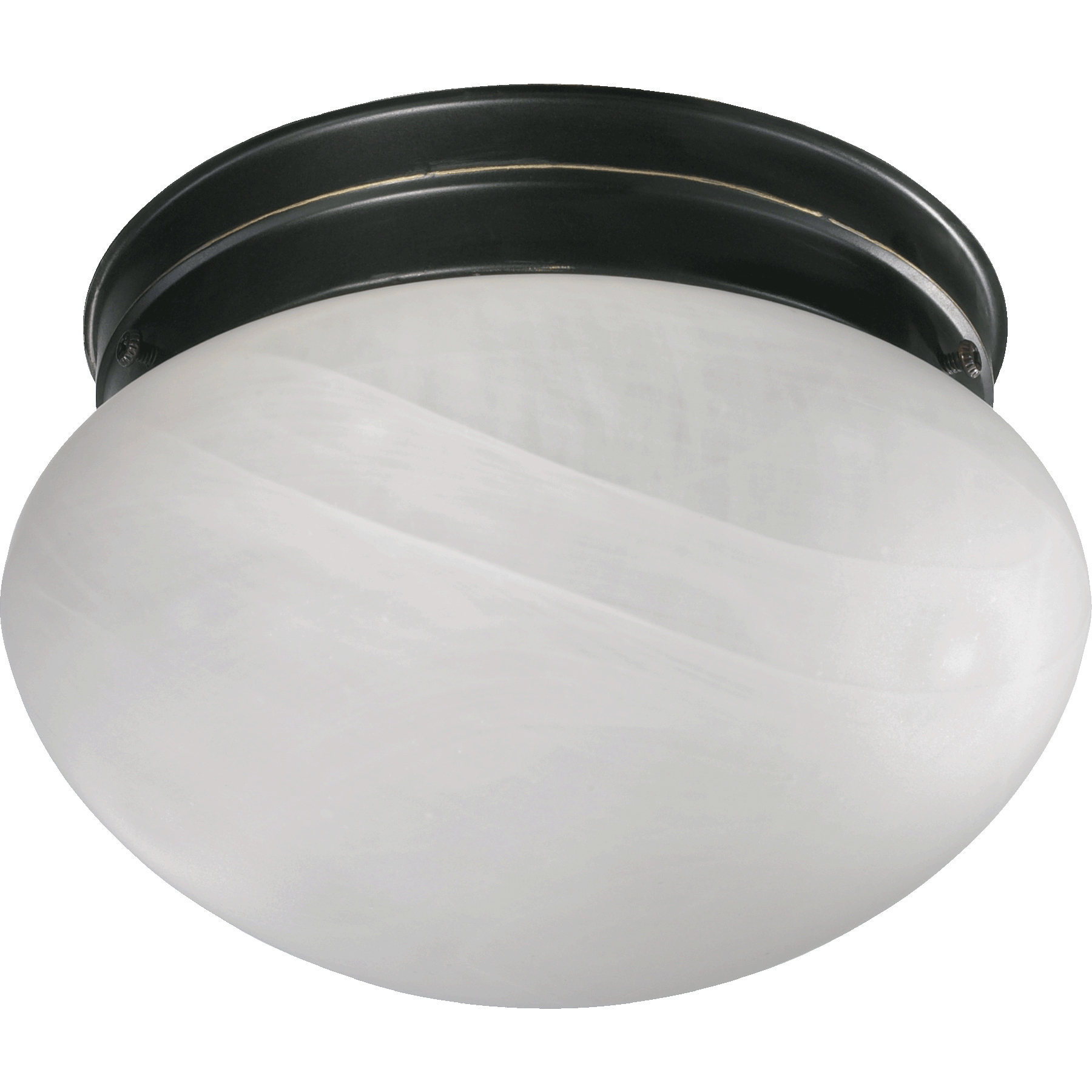 Mushroom 2 Light 9.75 inch Old World Flush Mount Ceiling Light