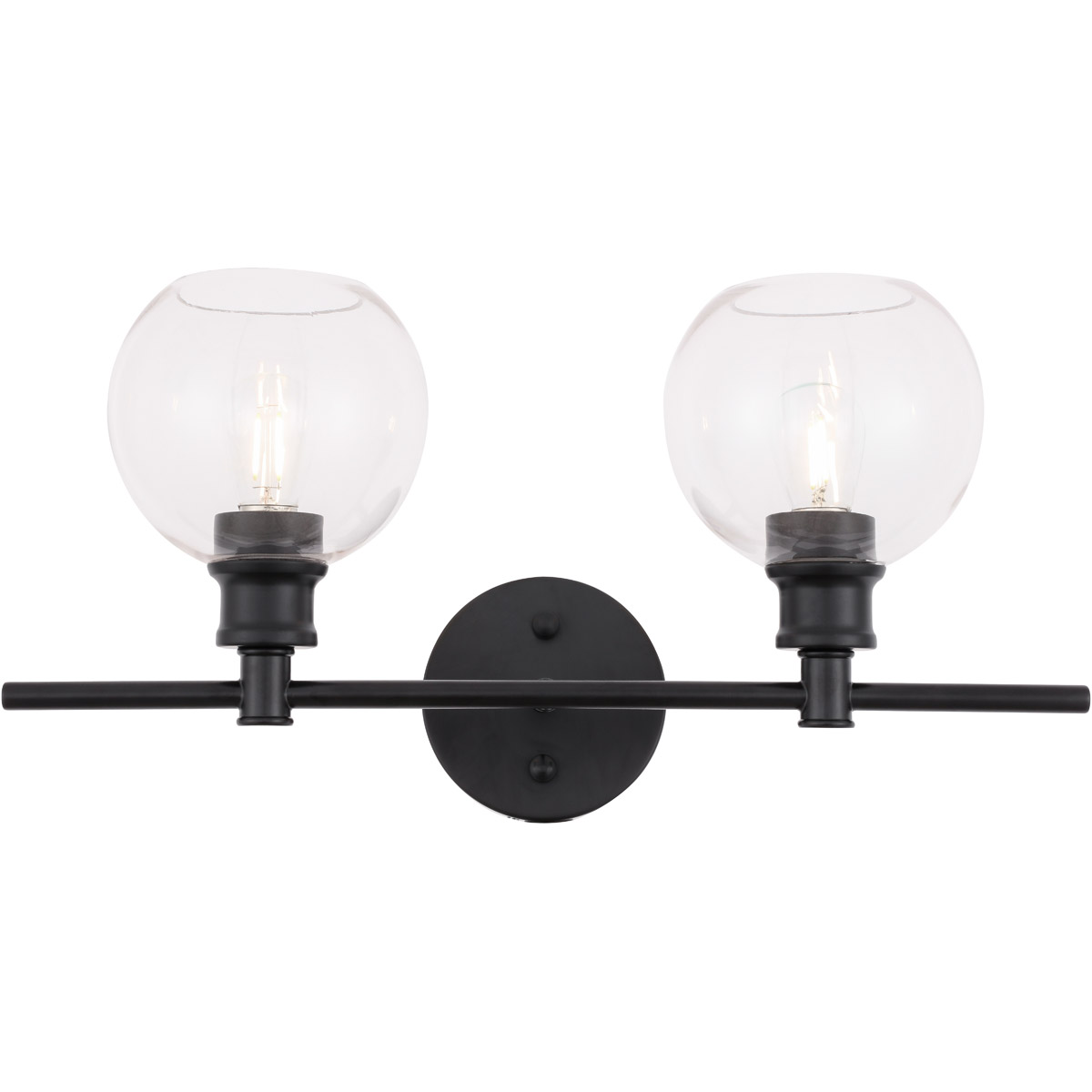 Syracuse 2 Light 19.1 inch Black Wall sconce Wall Light