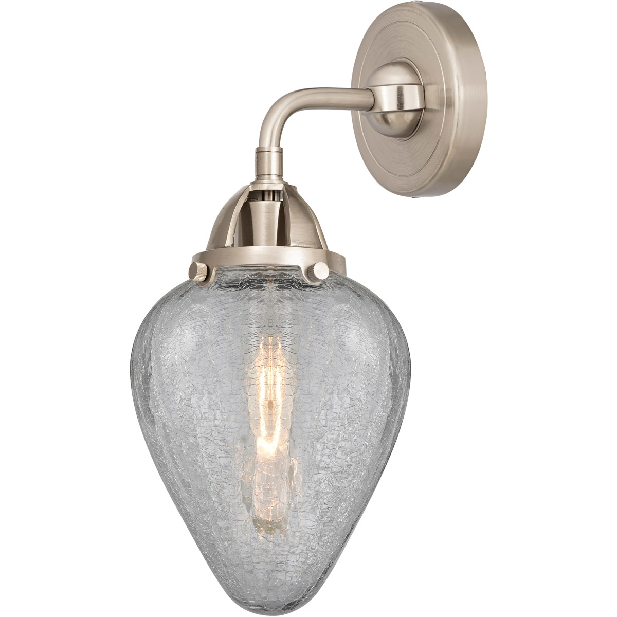 Nouveau 2 Geneseo 1 Light 7 inch Brushed Satin Nickel Sconce Wall Light