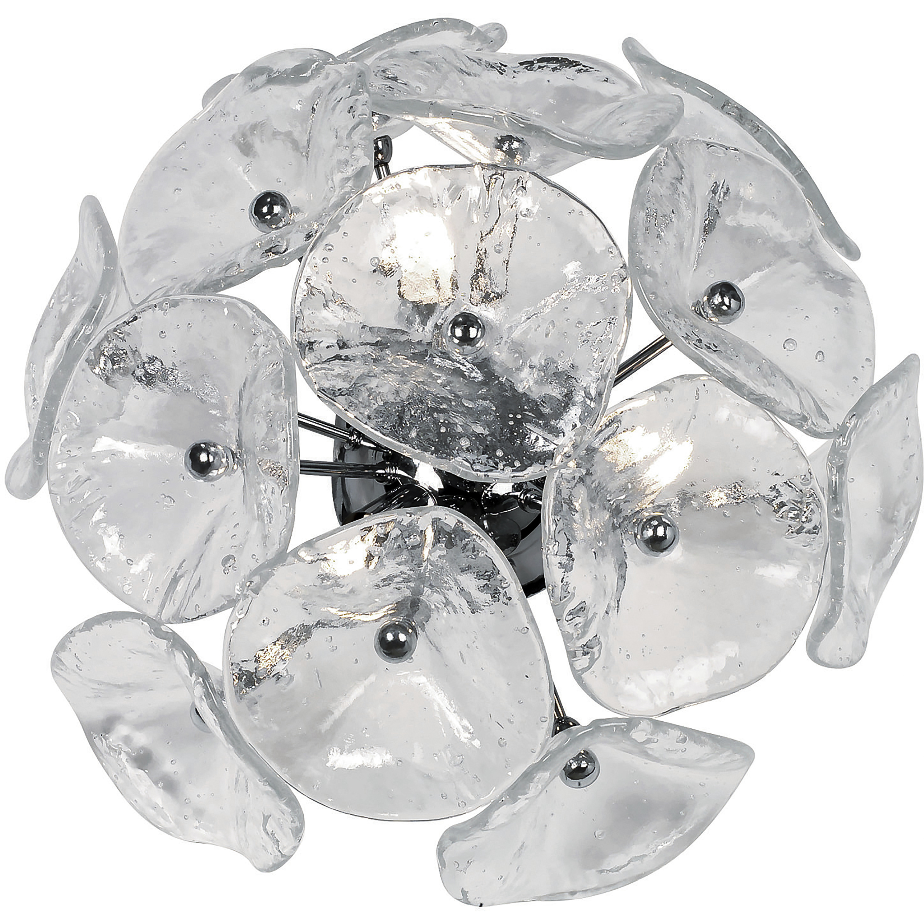 Fiori 3 Light 14.25 inch Polished Chrome Wall Sconce Wall Light