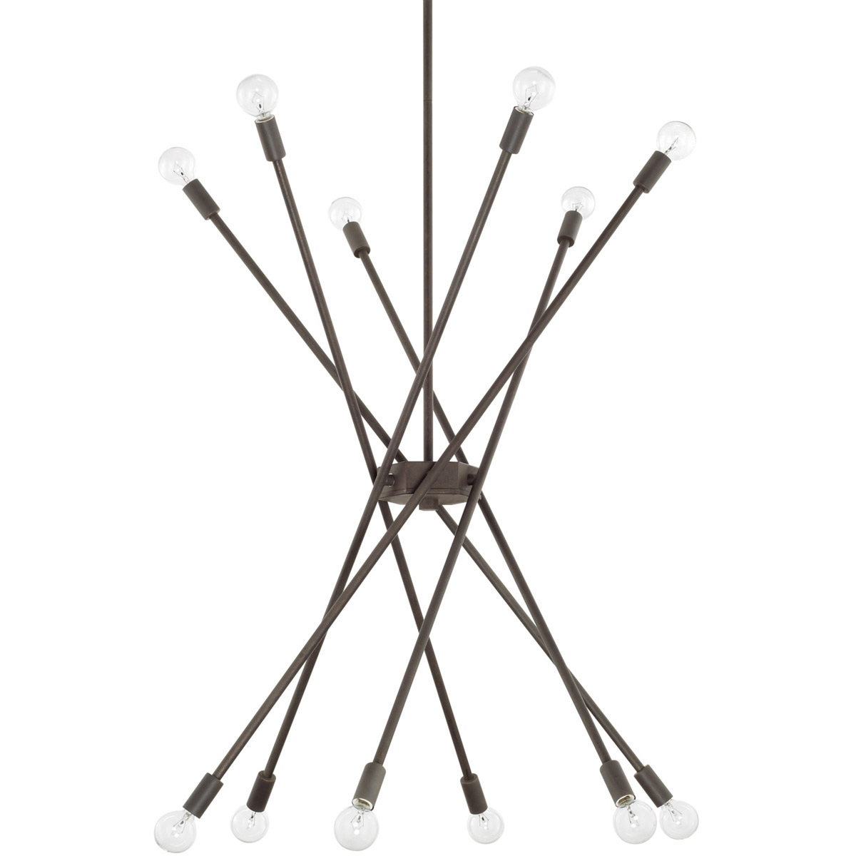 Kris 12 Light 33 inch Nordic Grey Chandelier Ceiling Light