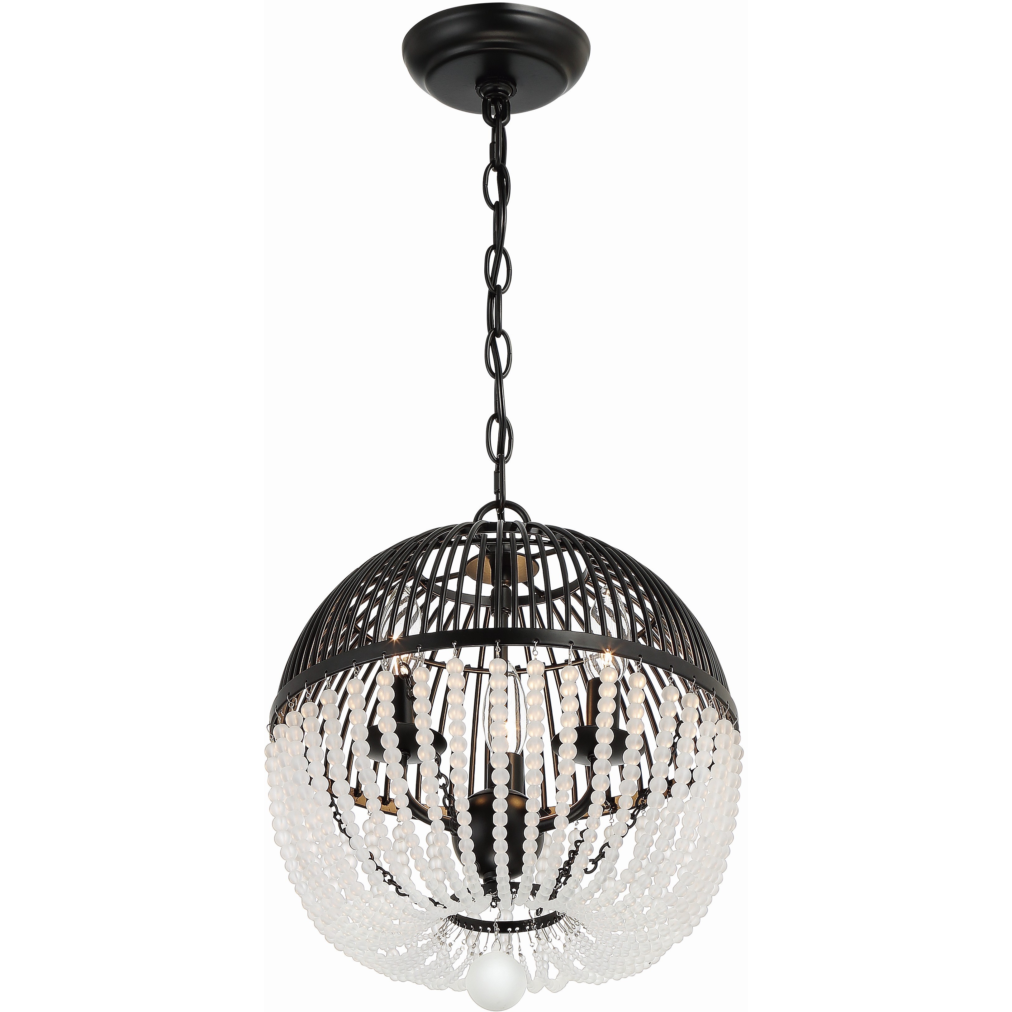 Duval 3 Light 12 inch Matte Black Pendant Ceiling Light