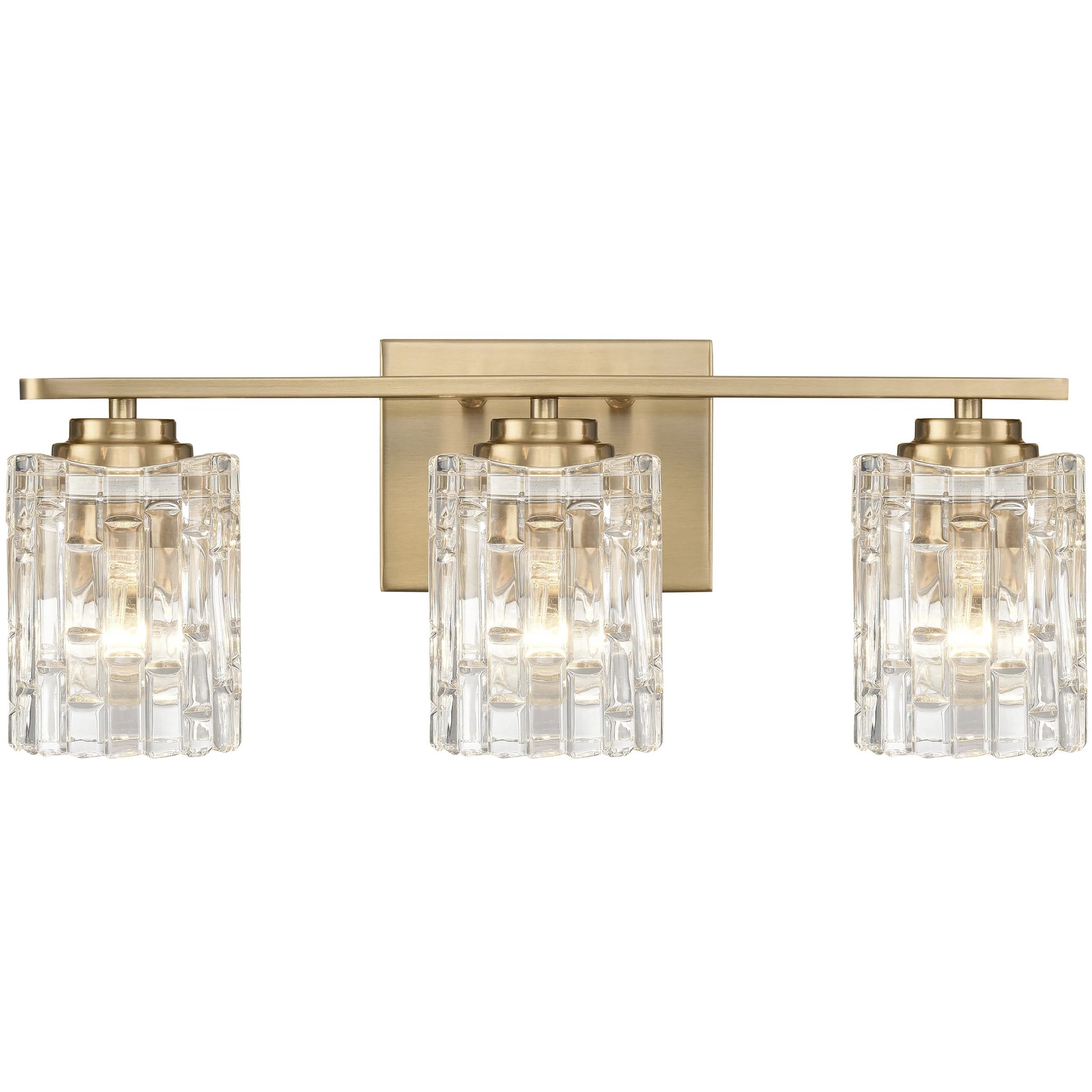 Cincinnati 3 Light 19 inch Satin Brass Vanity Light Wall Light