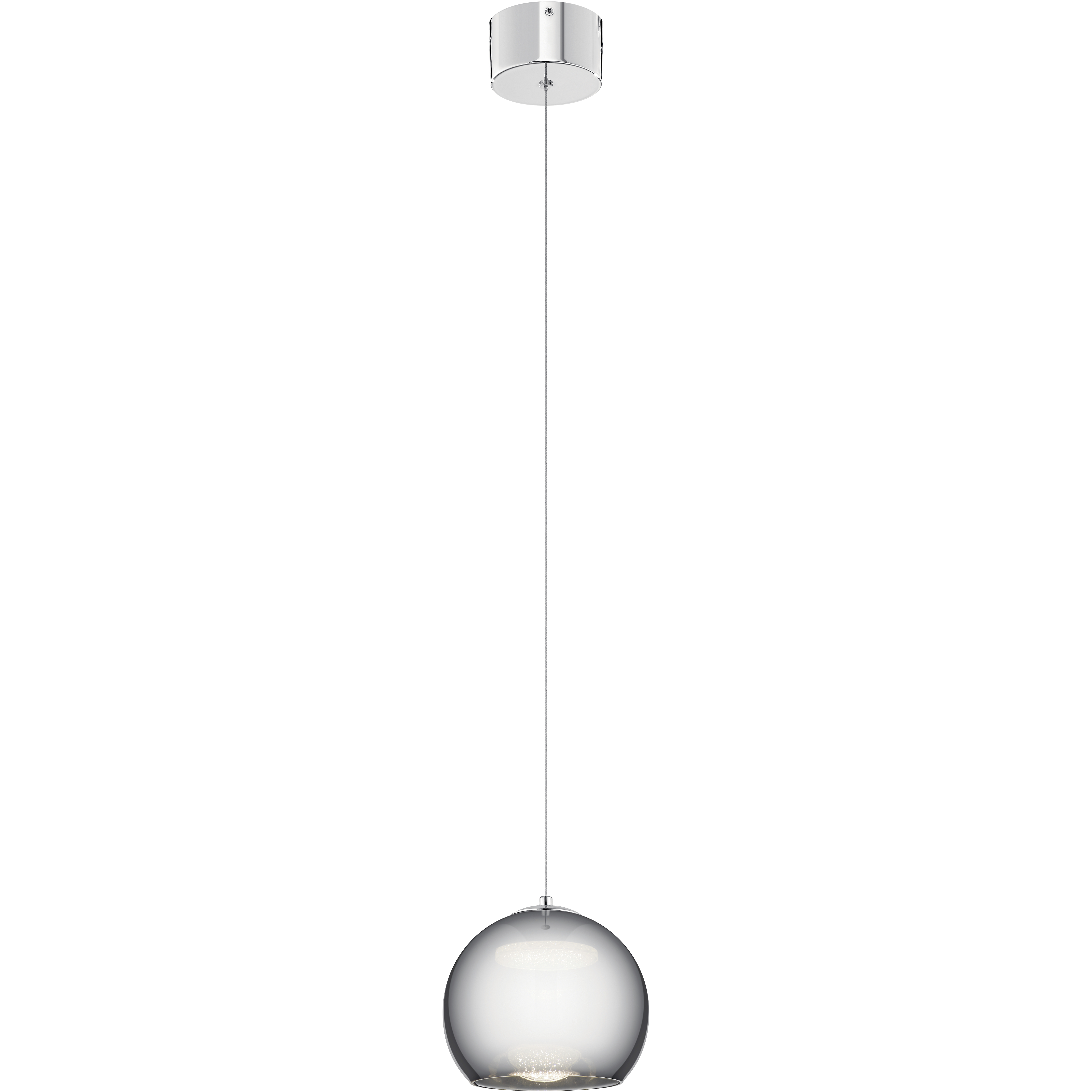 Rendo LED 7.75 inch Chrome Mini Pendant Ceiling Light