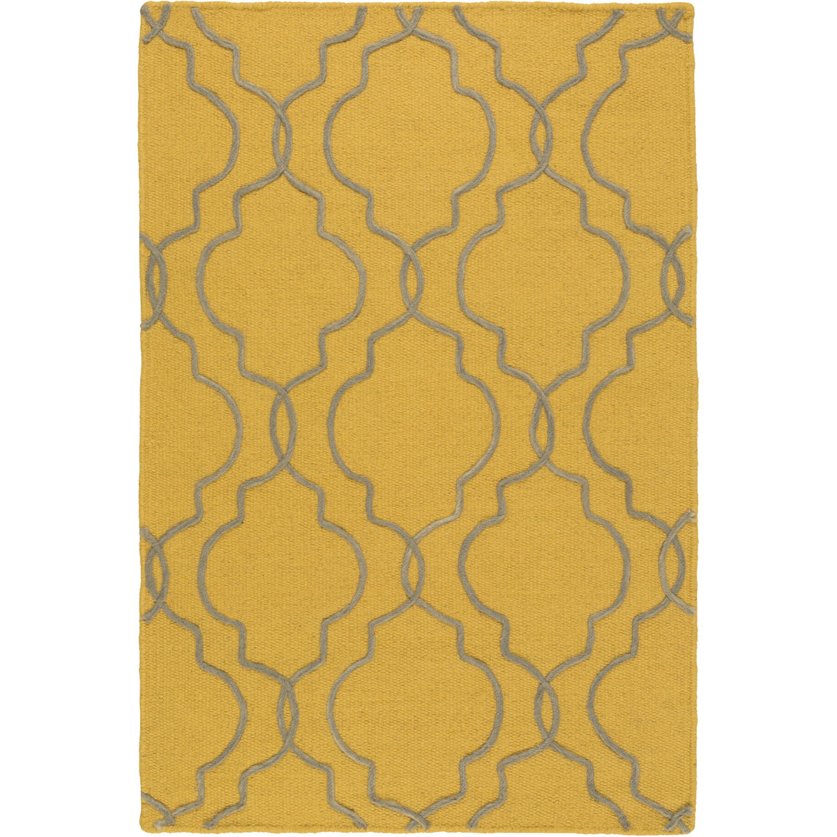 Seabrook 36 X 24 inch Mustard, Medium Gray Rug