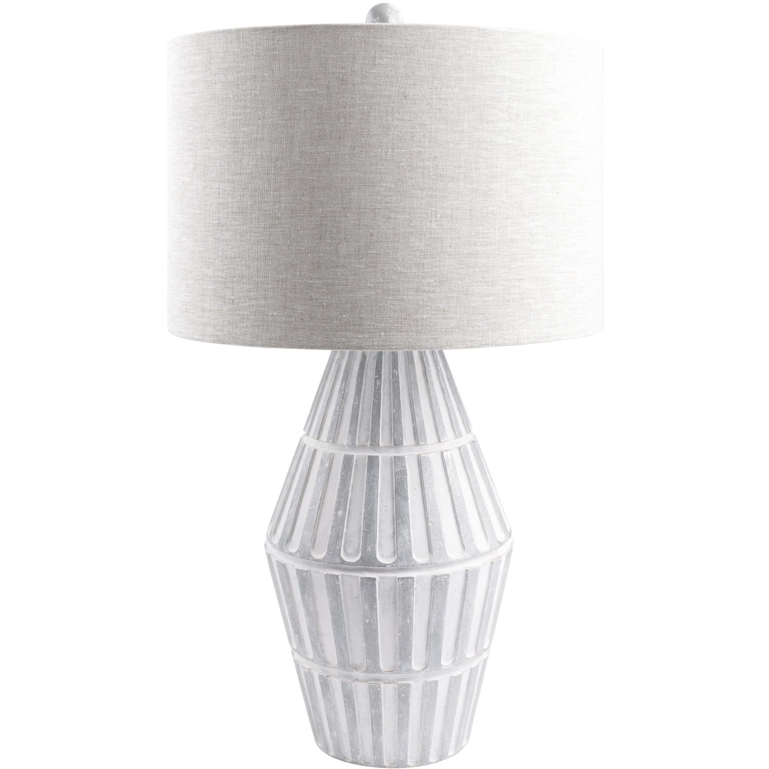 Conflux 29 inch 100 watt Gray Accent Table Lamp Portable Light