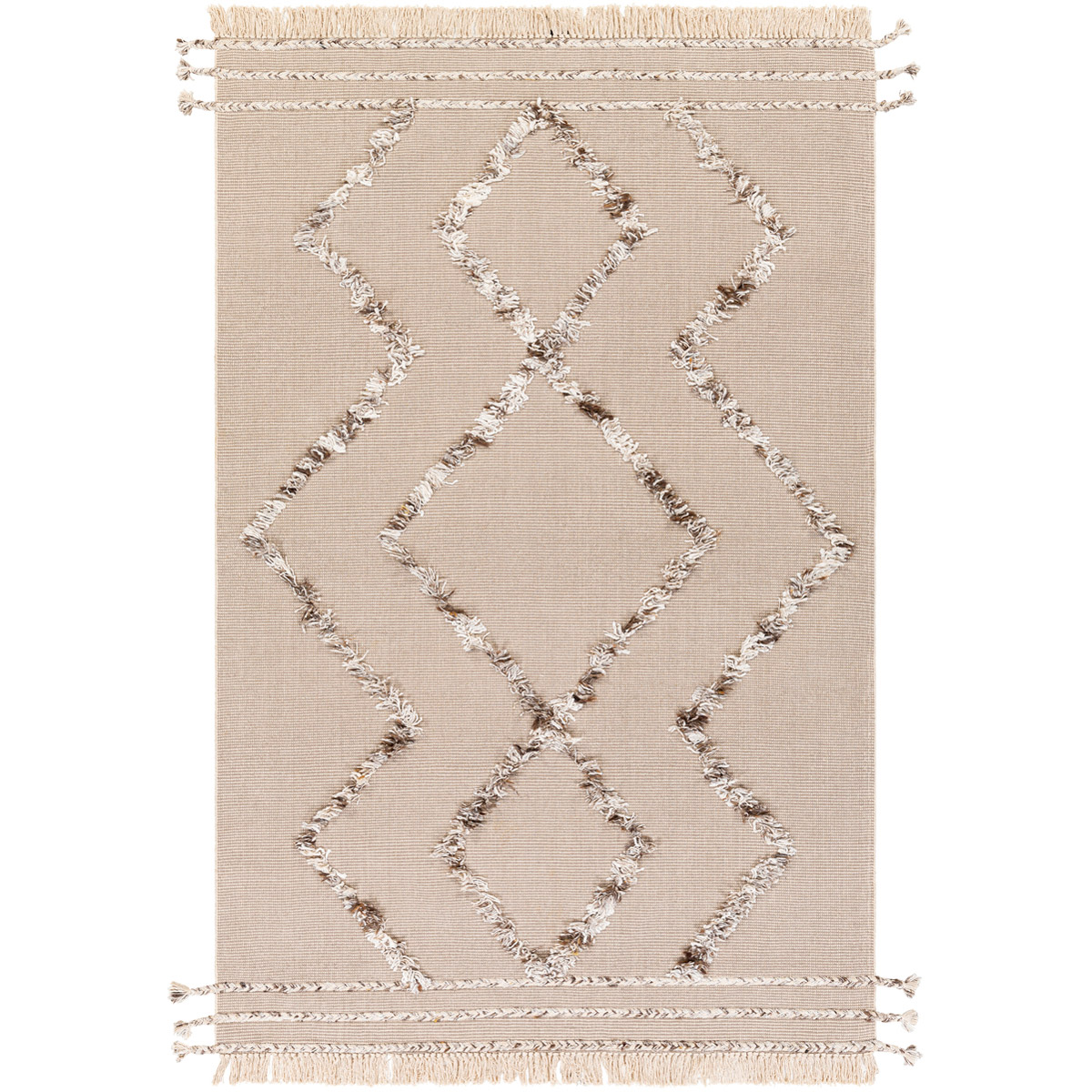 Palo Alto 36 X 24 inch Taupe/Camel/Dark Brown/White/Beige Rugs, Rectangle
