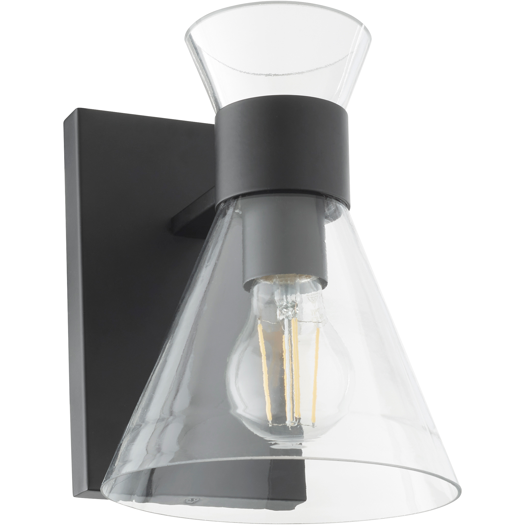 Beldar 1 Light 6.75 inch Matte Black Wall Mount Wall Light