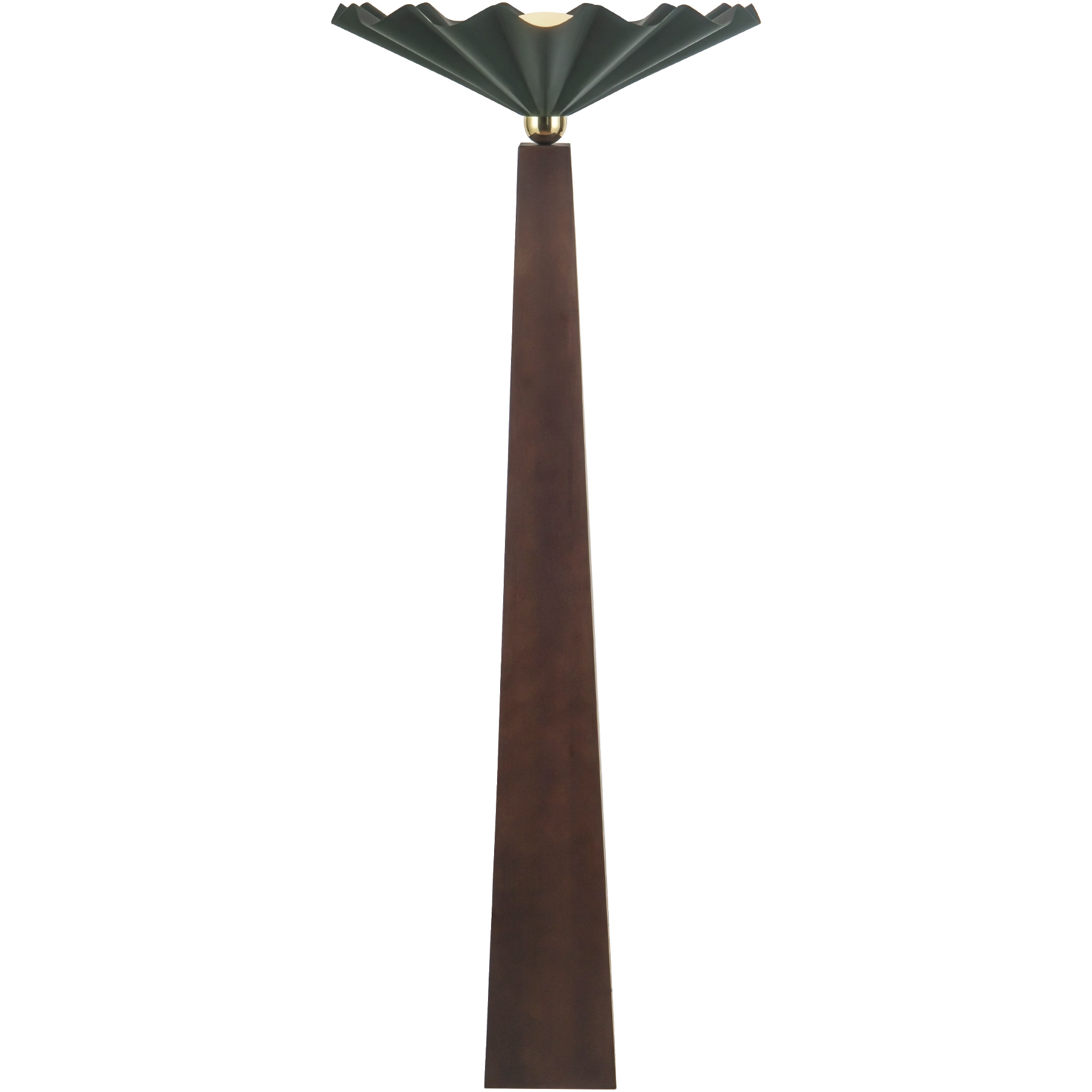 Furrow 65 inch 60 watt Pine Green Floor Lamp Portable Light