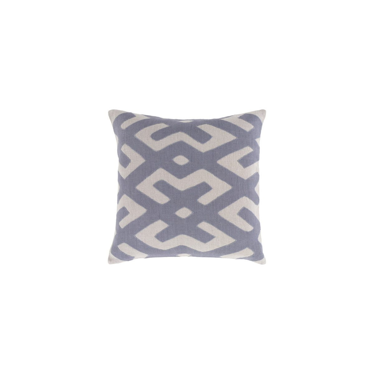 Nairobi 20 X 20 inch Navy and Light Gray Throw Pillow