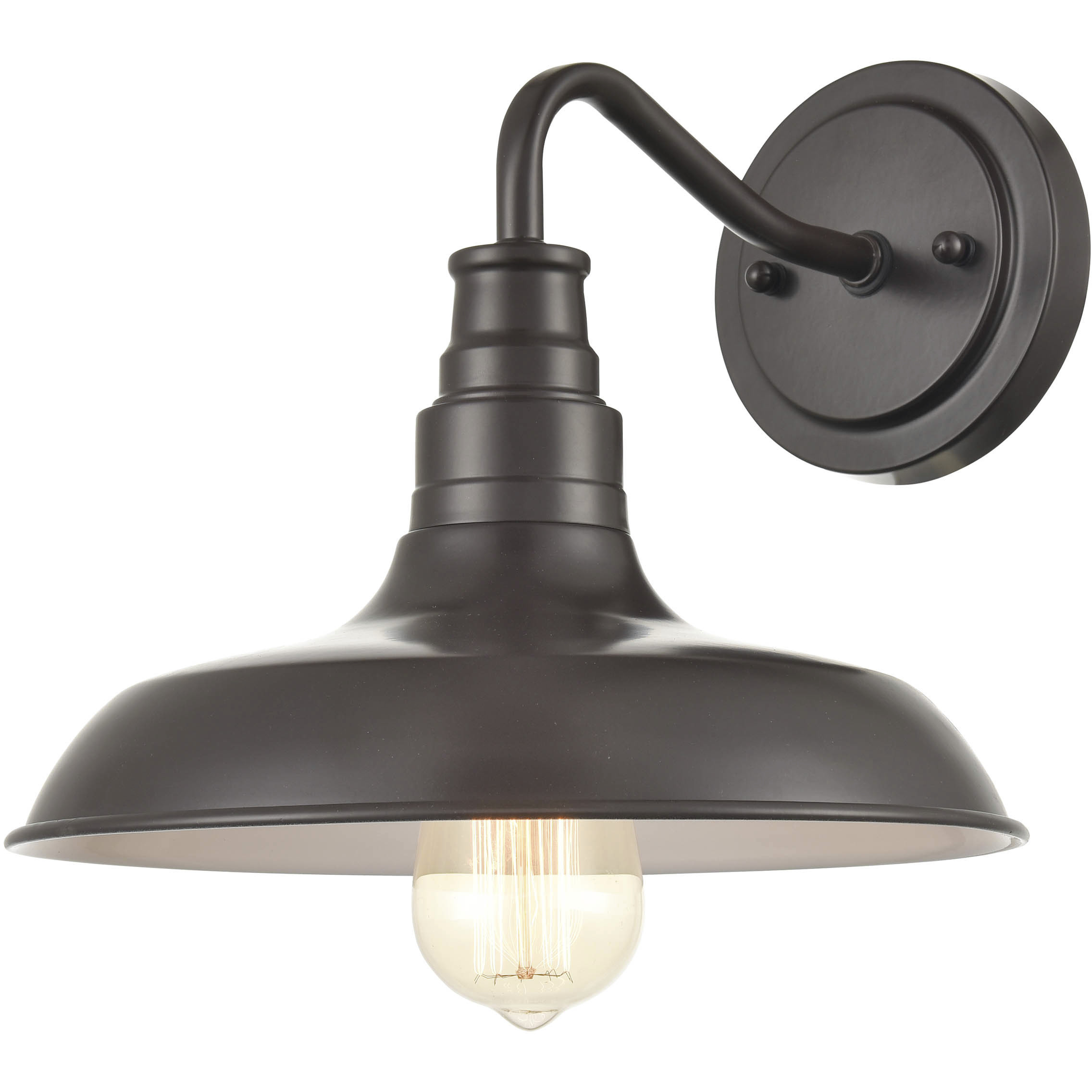 Milltown 1 Light 10.25 inch Powder Coated Bronze Outdoor Wall Sconce