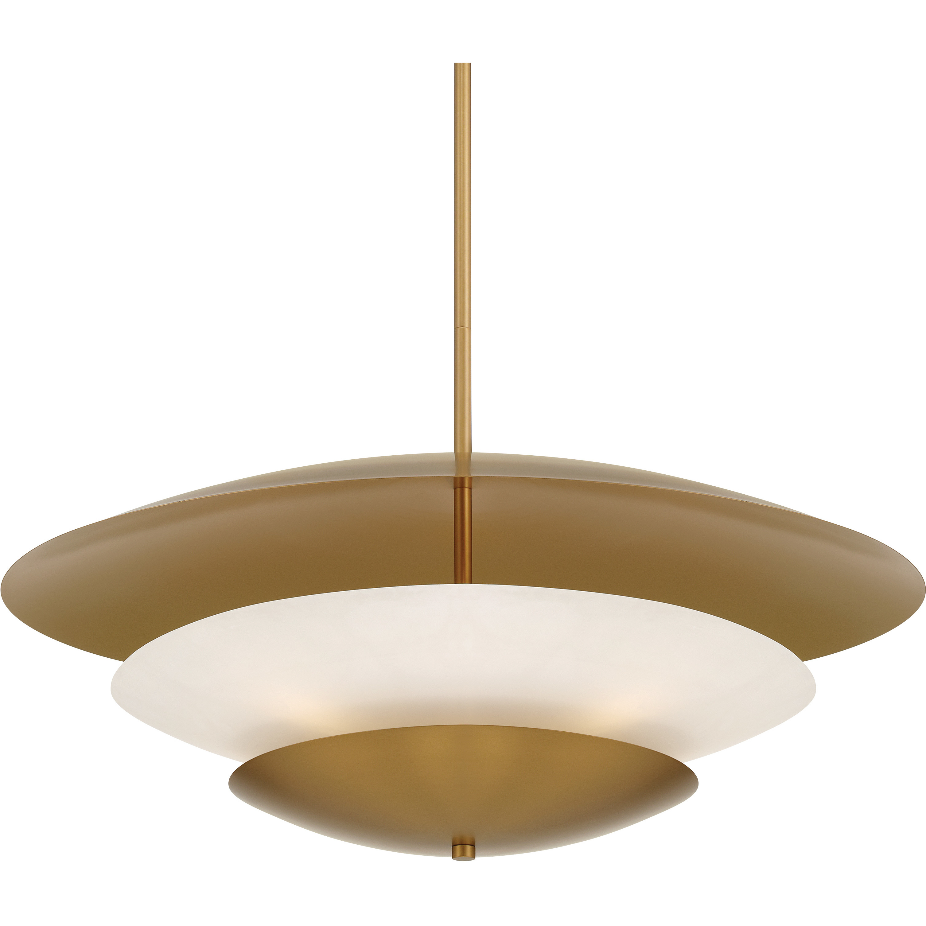 Solara 5 Light 31.5 inch Legacy Brass Pendant Ceiling Light