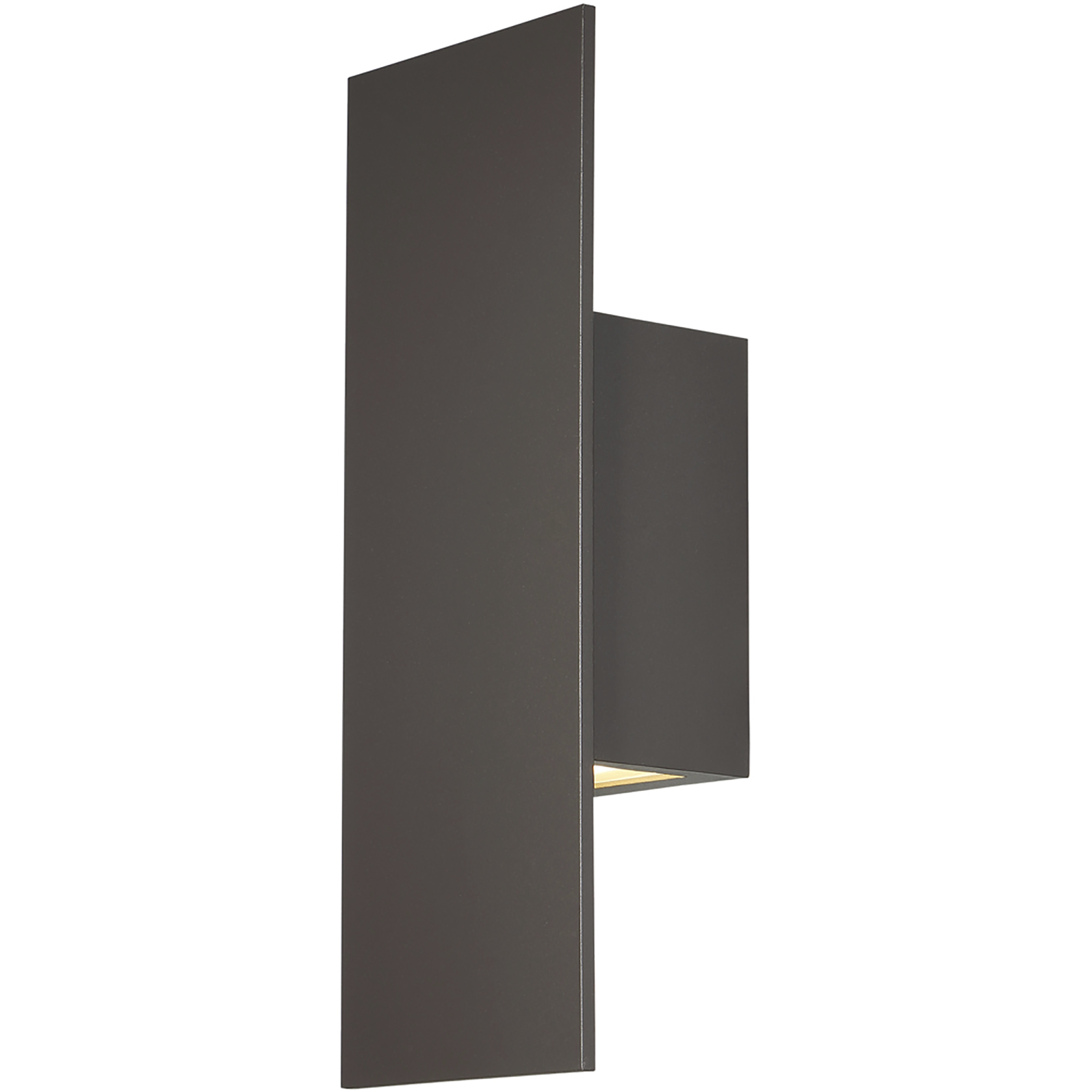 Icon LED 14 inch Bronze Outdoor Wall Light, dweLED