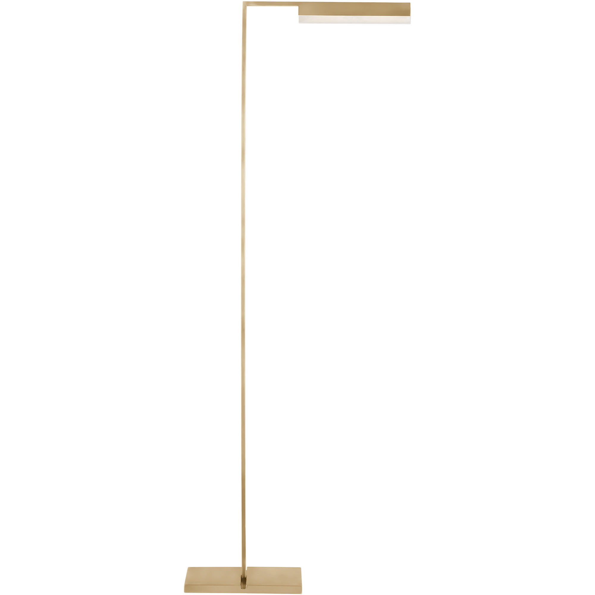 Kelly by Kelly Wearstler Linea 42.3 inch 8.5 watt Hand Rubbed Antique Brass Floor Lamp Portable Light
