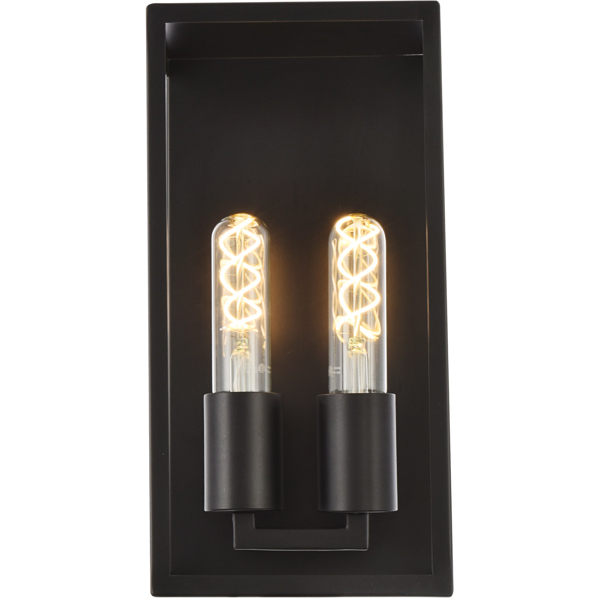 Voir 2 Light 6 inch Black Wall Sconce Wall Light