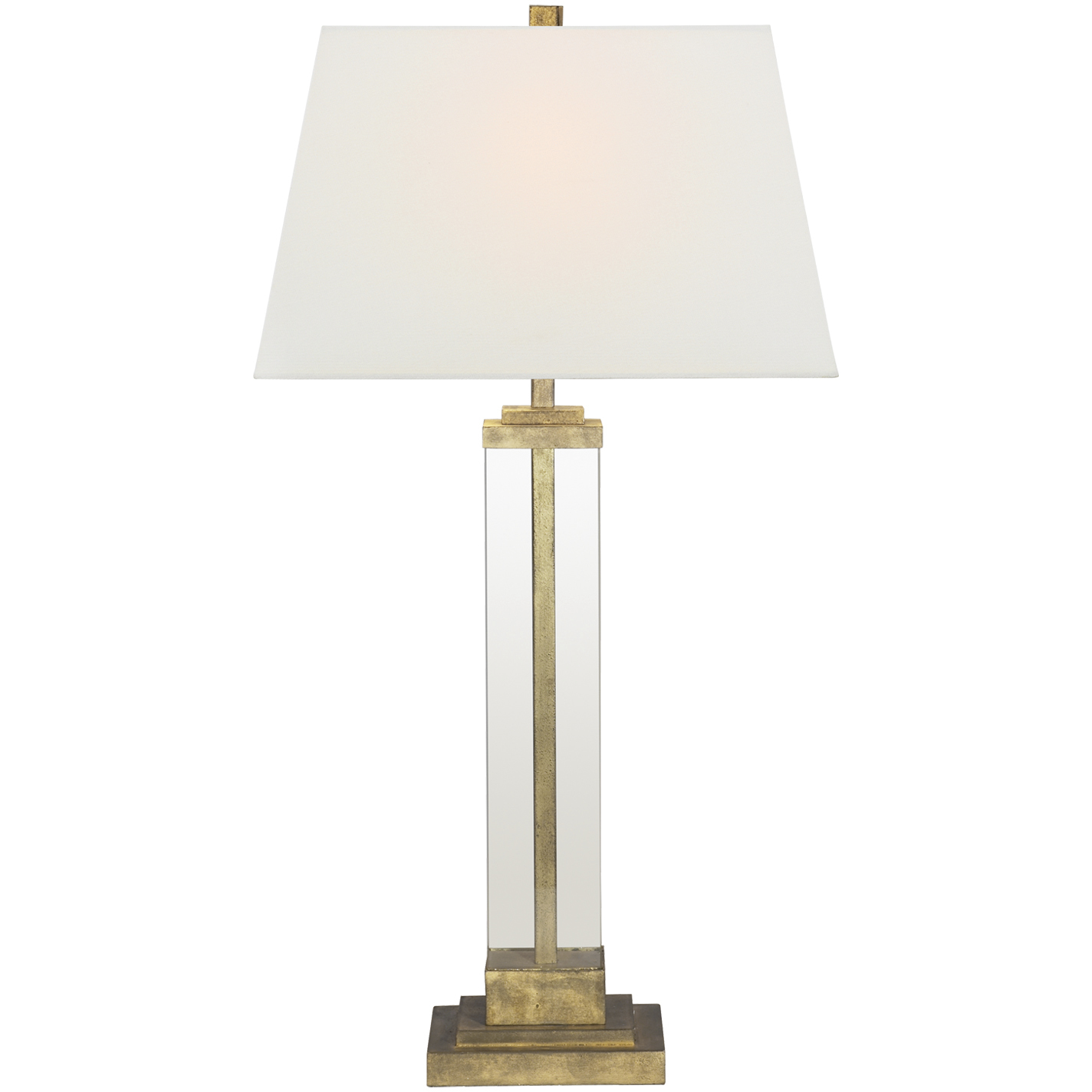 Studio VC Wright 33 inch 150 watt Gilded Iron Table Lamp Portable Light in Linen