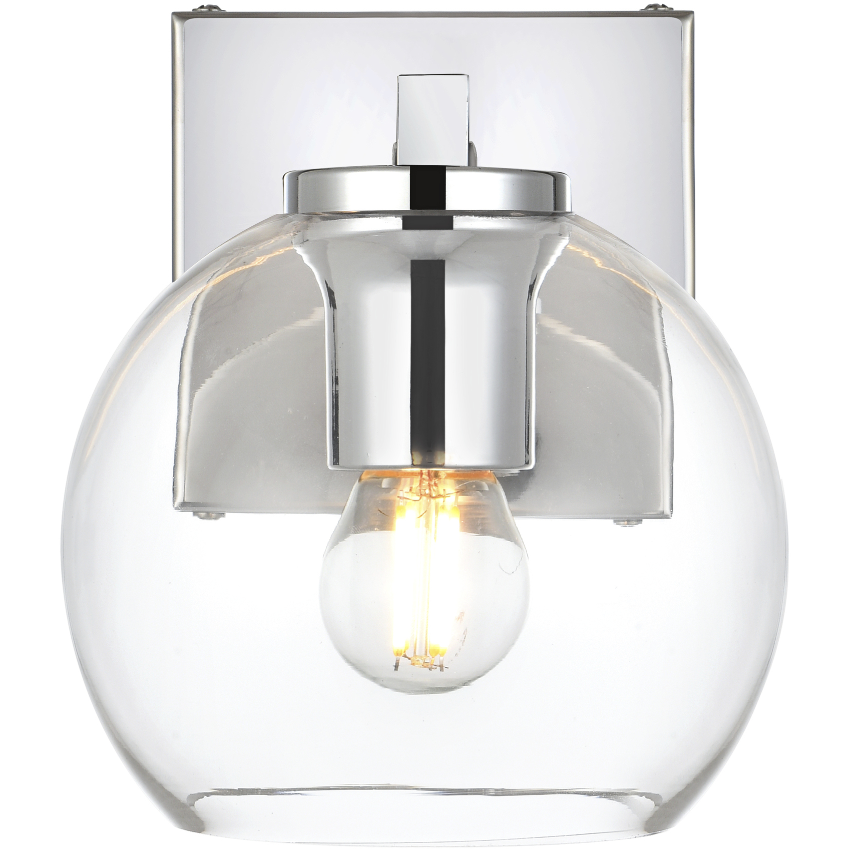 Juelz 1 Light 6 inch Chrome Bath Sconce Wall Light
