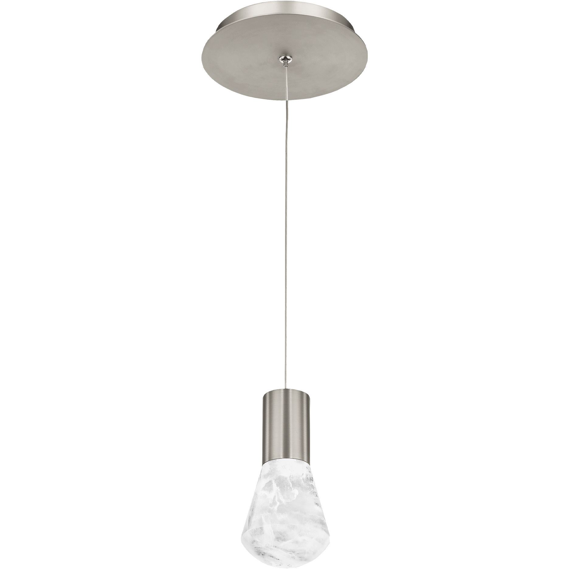 Plum LED 15 inch Satin Nickel Mini Pendant Ceiling Light